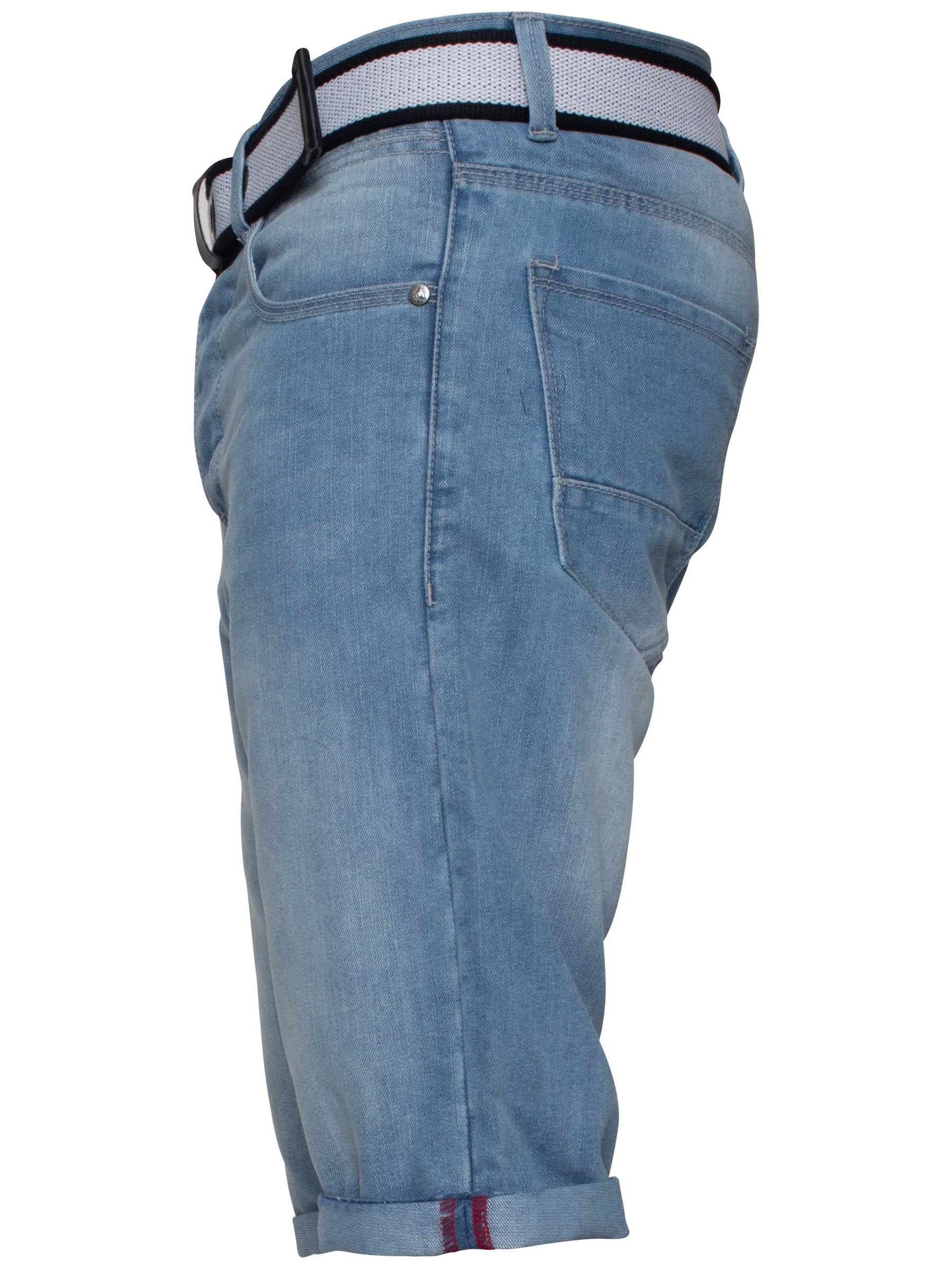 Cassady Shorts Copy of Mens APT Dark Blue Slim Fit Denim Shorts | APT Designer Menswear APT RAWDENIM