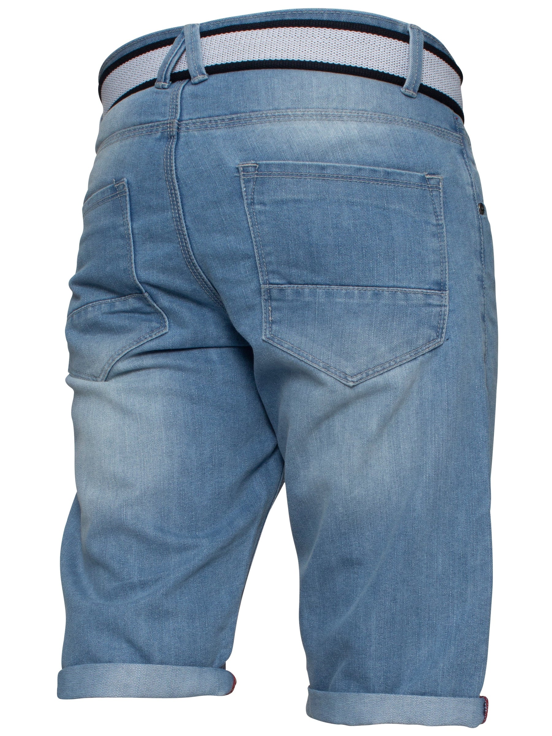 Cassady Shorts Copy of Mens APT Dark Blue Slim Fit Denim Shorts | APT Designer Menswear APT RAWDENIM