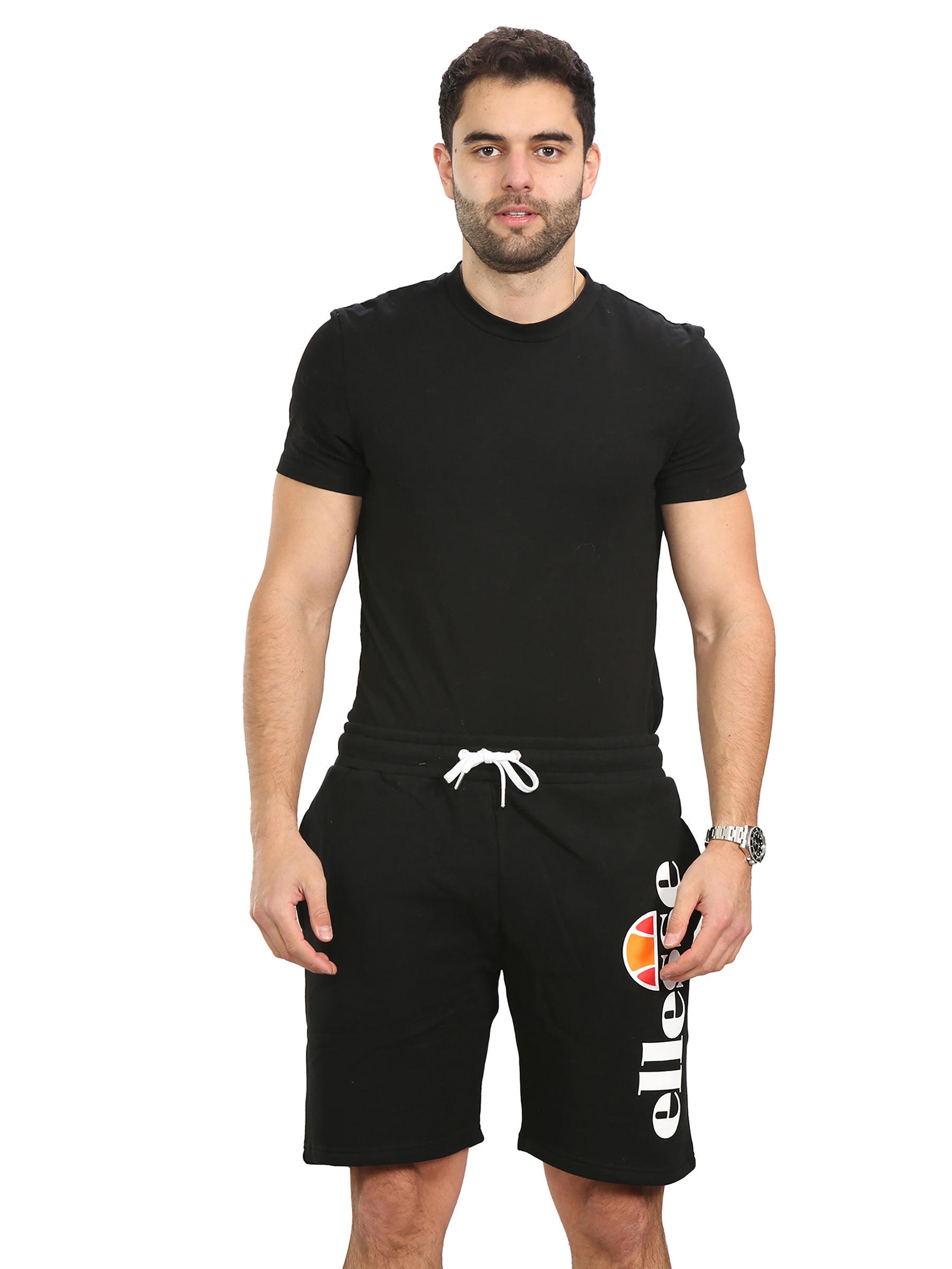ELLESSE SHORTS Ellese Mens Shorts Elasticated Waist Fleece Gym Jogging Casual Cotton Half Pants RAWDENIM RAWDENIM