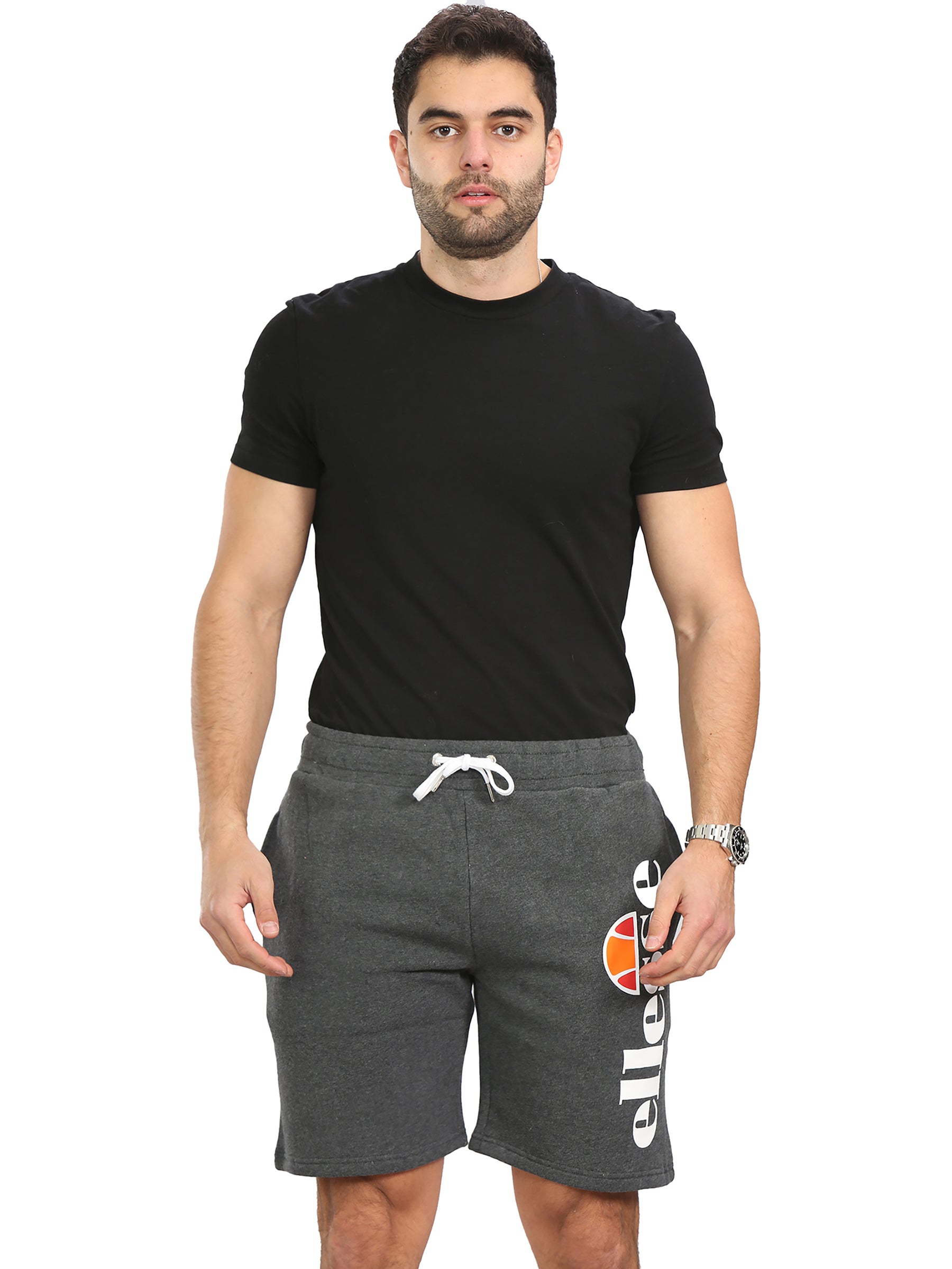 ELLESSE SHORTS Ellese Mens Shorts Elasticated Waist Fleece Gym Jogging Casual Cotton Half Pants RAWDENIM RAWDENIM