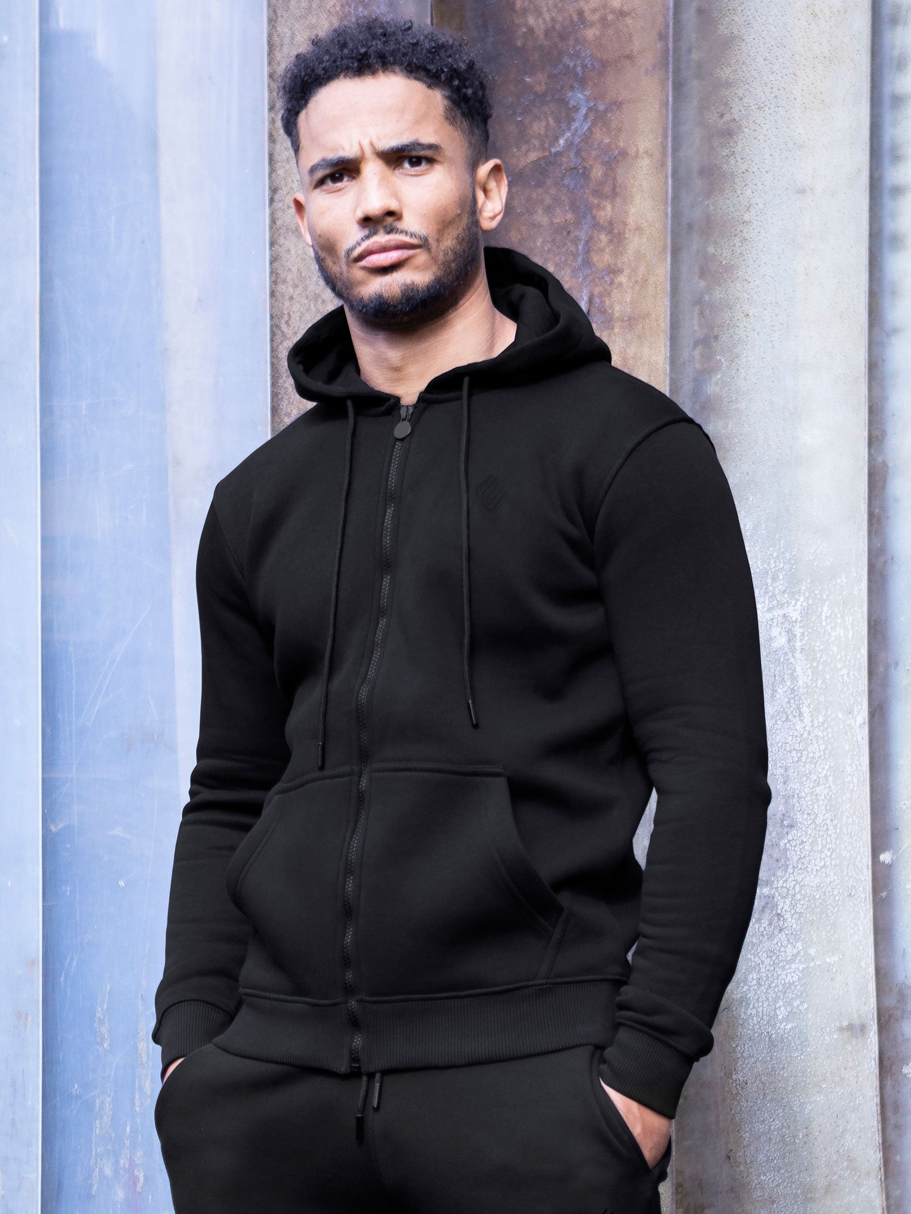 EZHD577 Copy of Mens Zip Up Hooded Fleece Tracksuit Top | Enzo Designer Menswear ENZO RAWDENIM