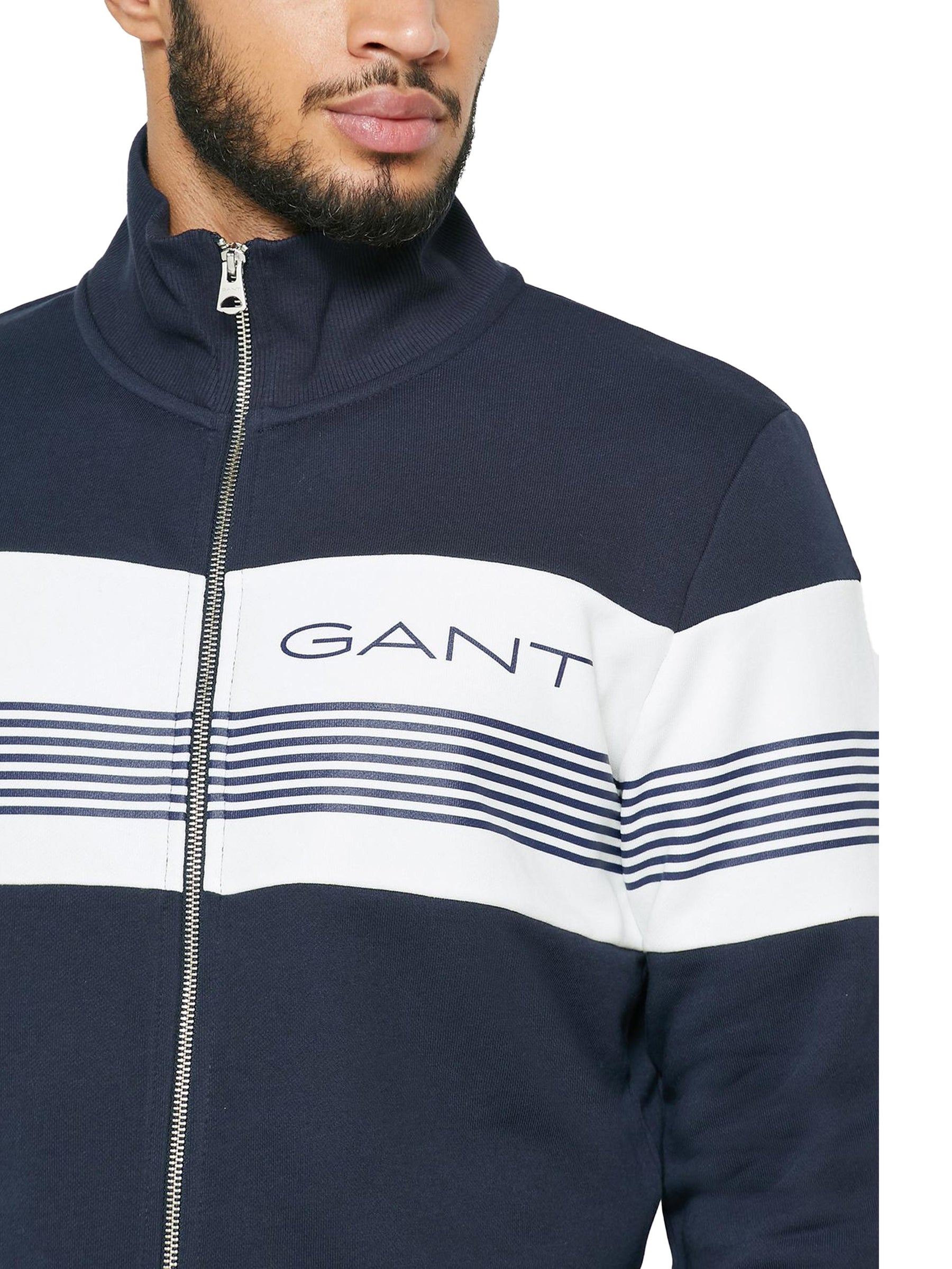 GANT_ZIPPER Gant | Mens Zip Through Sweatshirt GANT RAWDENIM