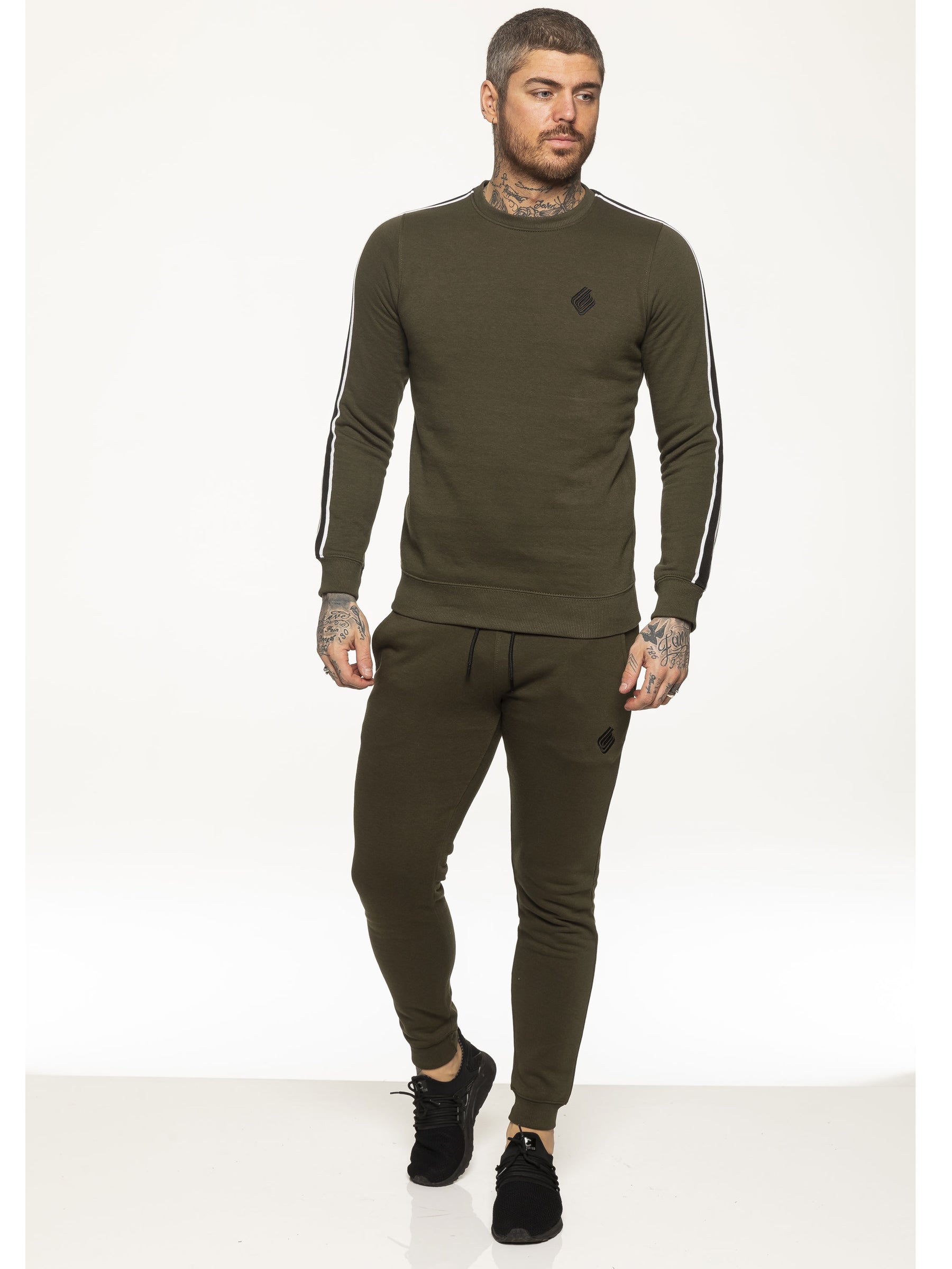 EZSW580 Mens Crew Neck Designer Sweatshirt | Enzo Designer Menswear ENZO RAWDENIM