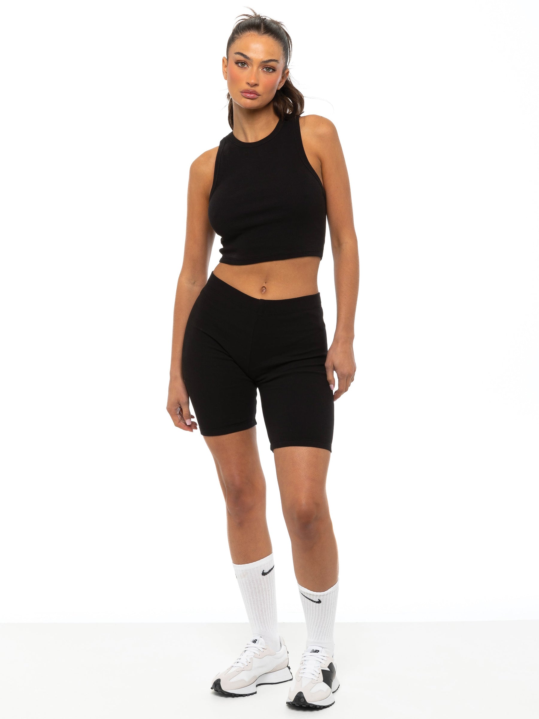 EZLRV606 & EZLRS605 Womens Ribbed Vest ENZO RAWDENIM