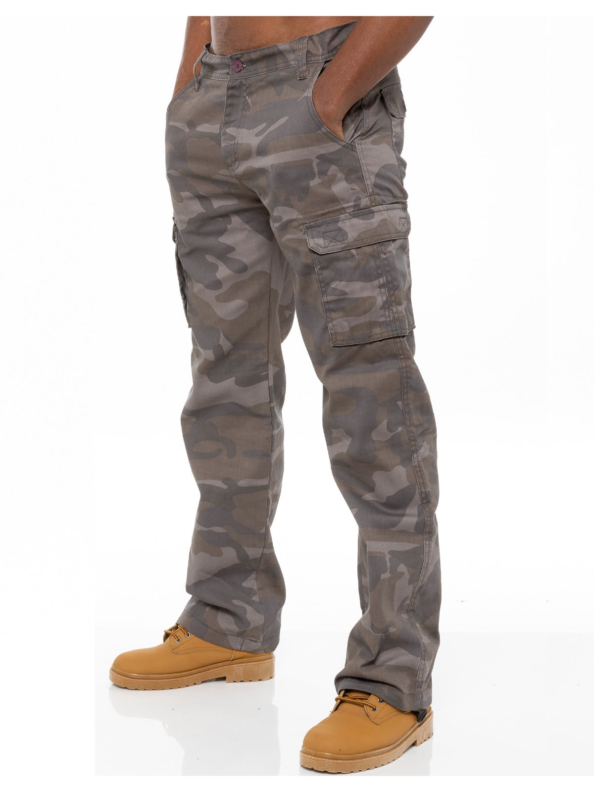KZ116 Kruze | Mens Combat Cargo Camouflage Trousers KRUZE RAWDENIM