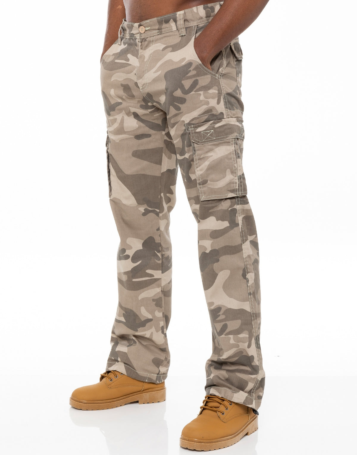 KZ116 Kruze | Mens Combat Cargo Camouflage Trousers KRUZE RAWDENIM