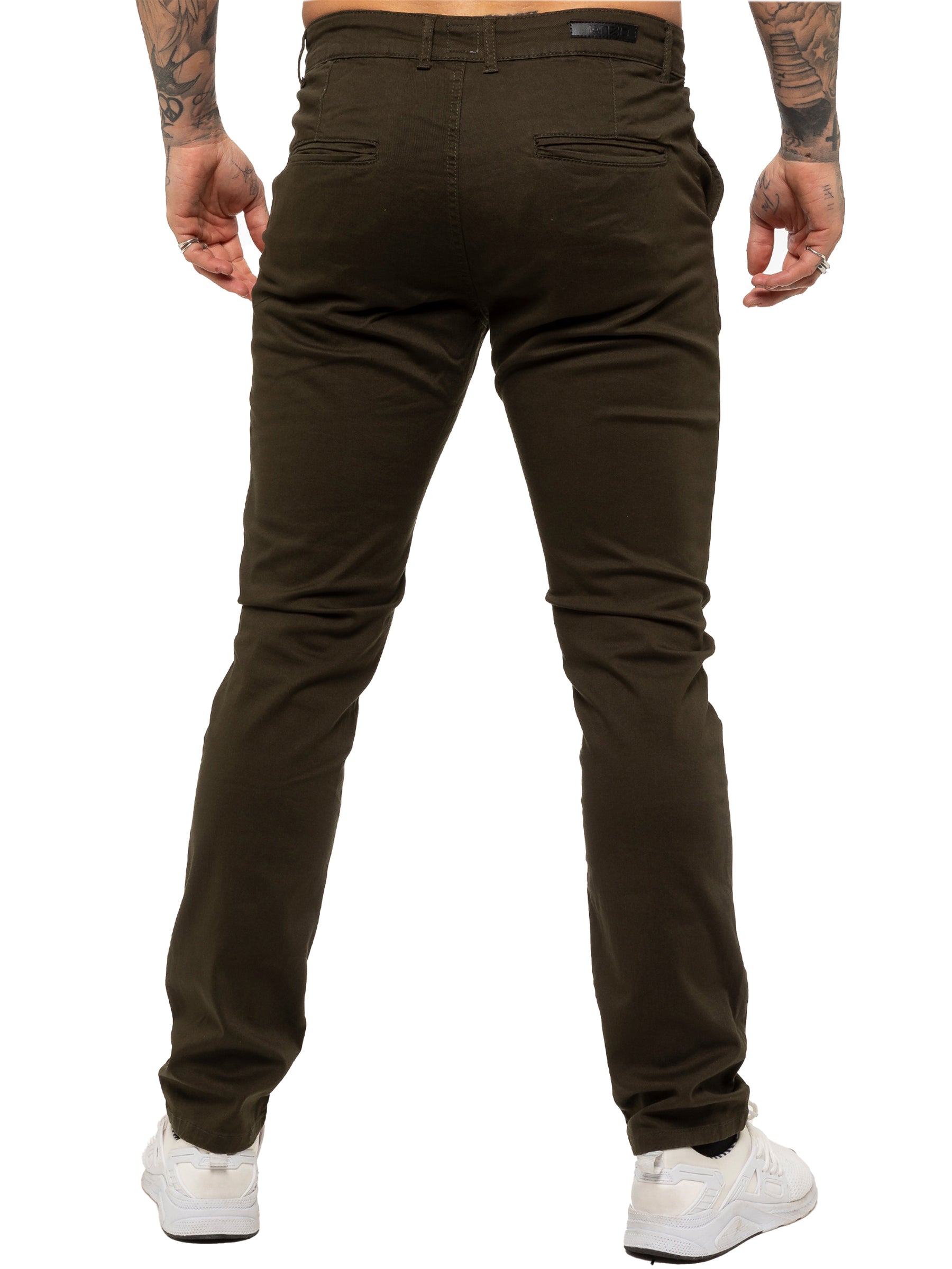 EZ348 Mens Chinos Slim Fit Stretch Jeans | Enzo Designer Menswear ENZO RAWDENIM
