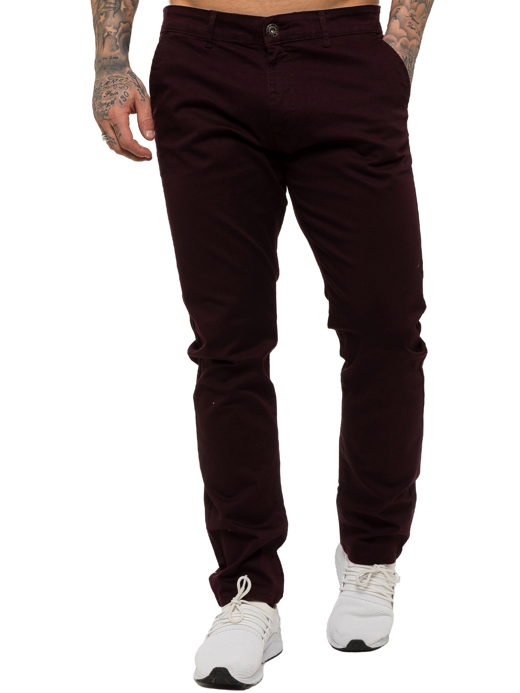 EZ348 Mens Chinos Slim Fit Stretch Jeans | Enzo Designer Menswear ENZO RAWDENIM