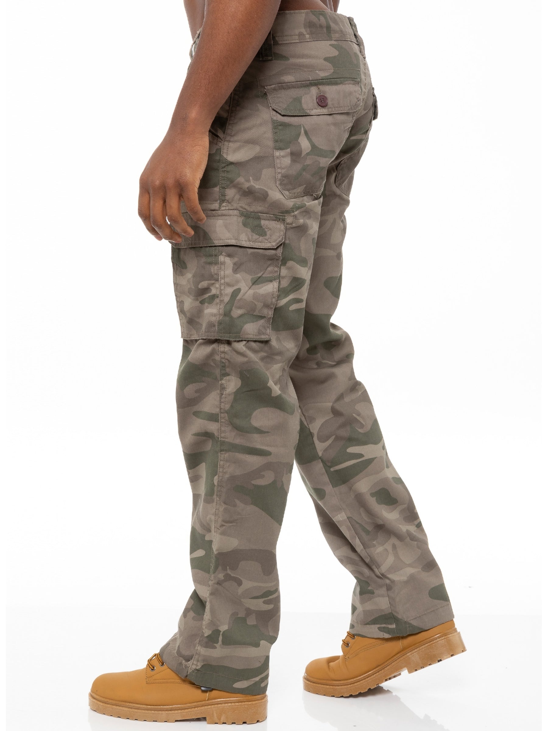 KZ116 Kruze | Mens Combat Cargo Camouflage Trousers KRUZE RAWDENIM