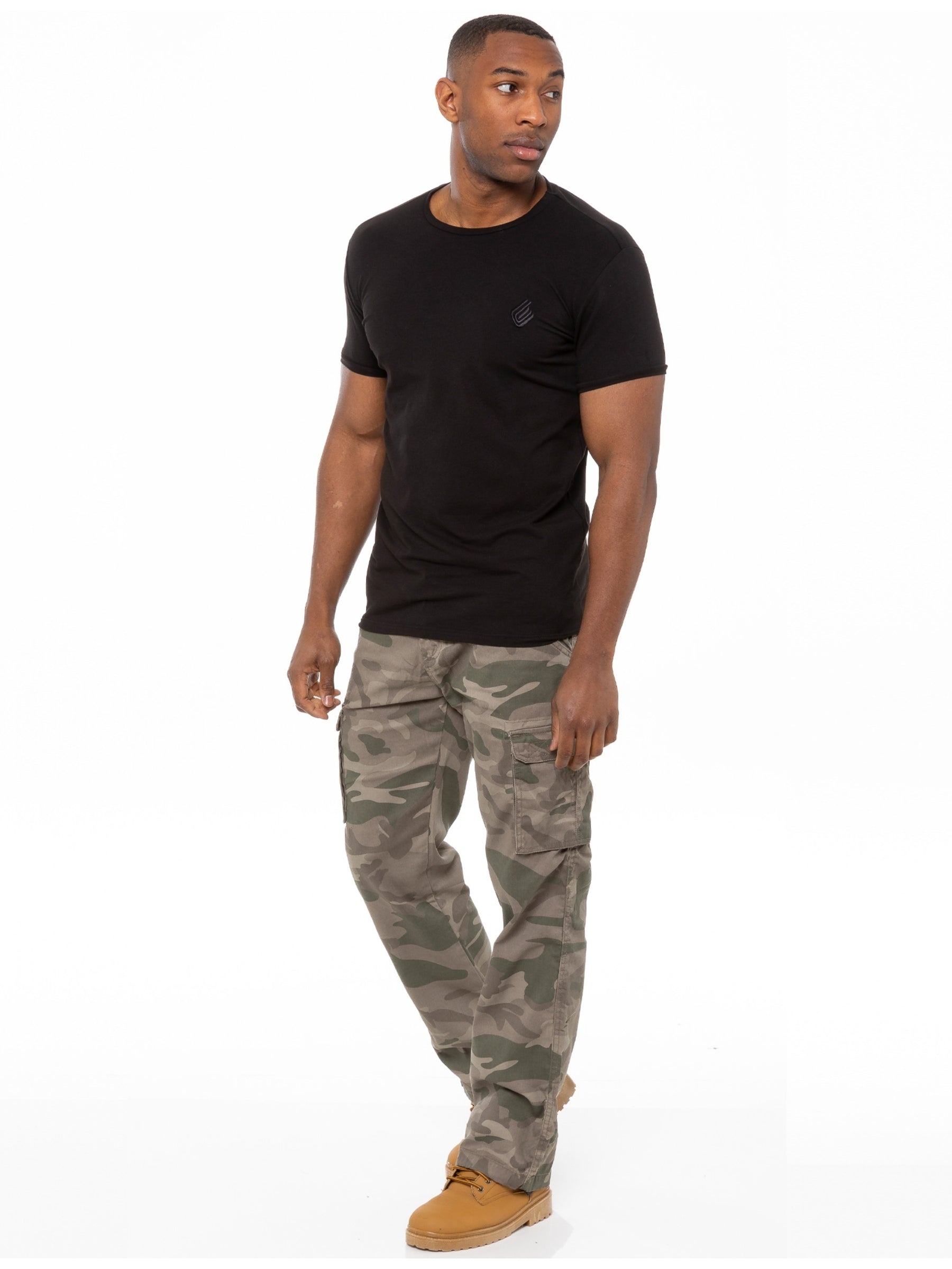 KZ116 Kruze | Mens Combat Cargo Camouflage Trousers KRUZE RAWDENIM