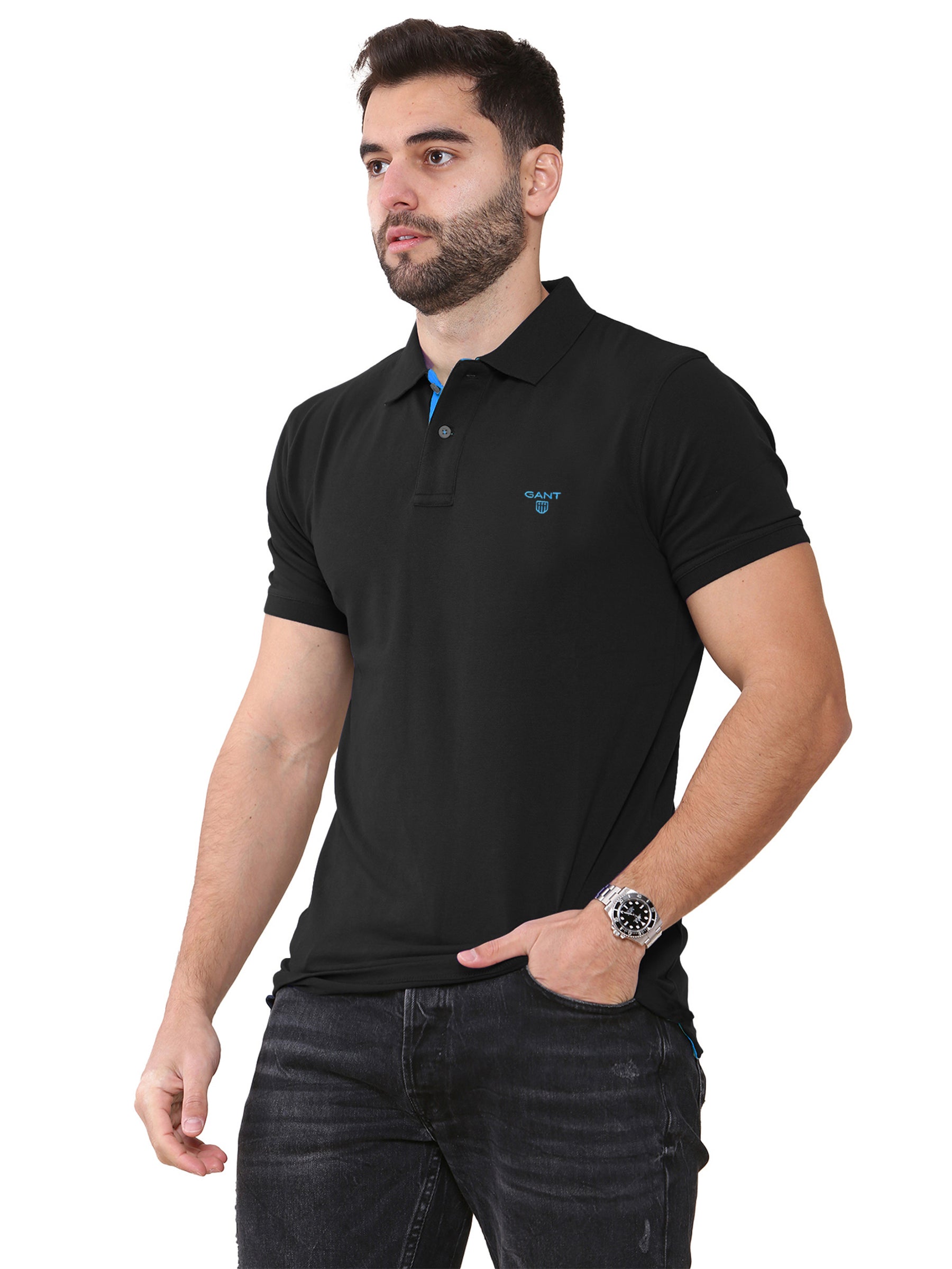 GANT_POLO_CNTR Gant | Mens Contrast Collar Polo Shirt GANT RAWDENIM