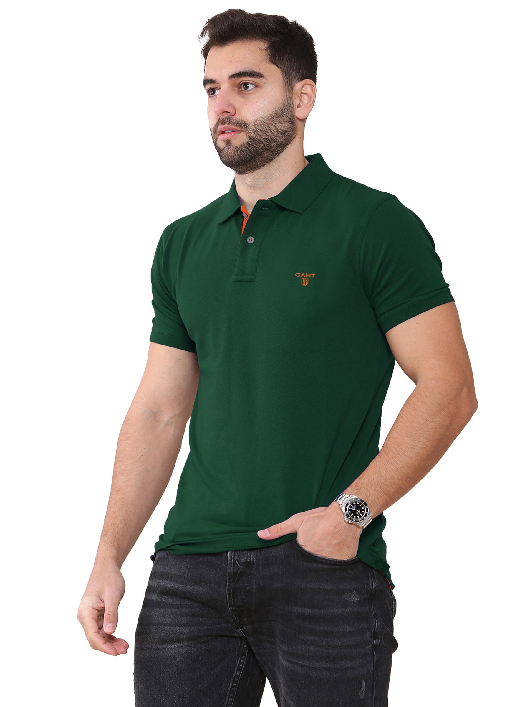 GANT_POLO_CNTR Gant | Mens Contrast Collar Polo Shirt GANT RAWDENIM