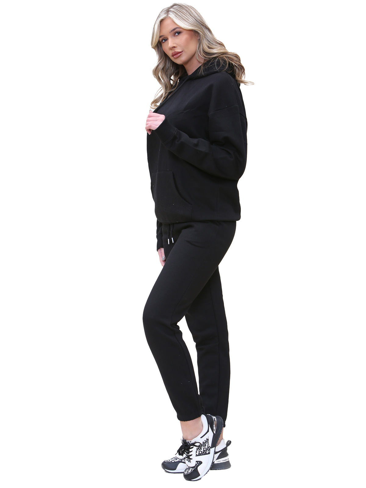 KZLHD130 & KZLJG136 Kruze | Womens Oversized Hooded Tracksuit KRUZE RAWDENIM
