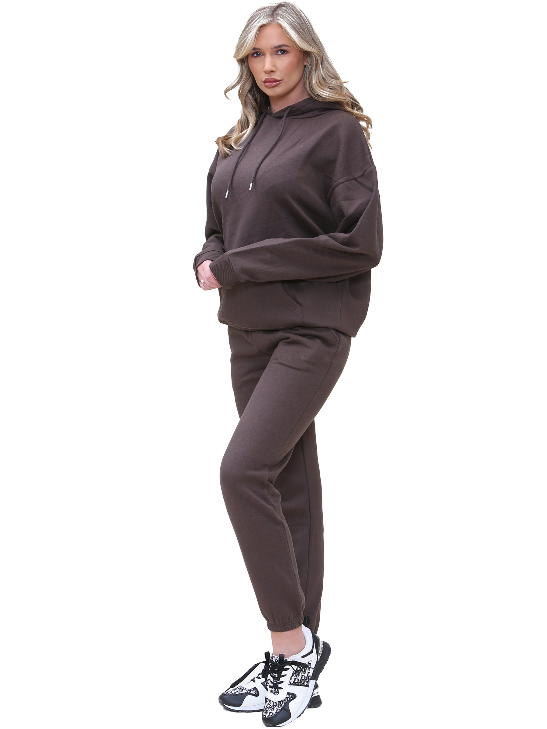 KZLHD130 & KZLJG136 Kruze | Womens Oversized Hooded Tracksuit KRUZE RAWDENIM