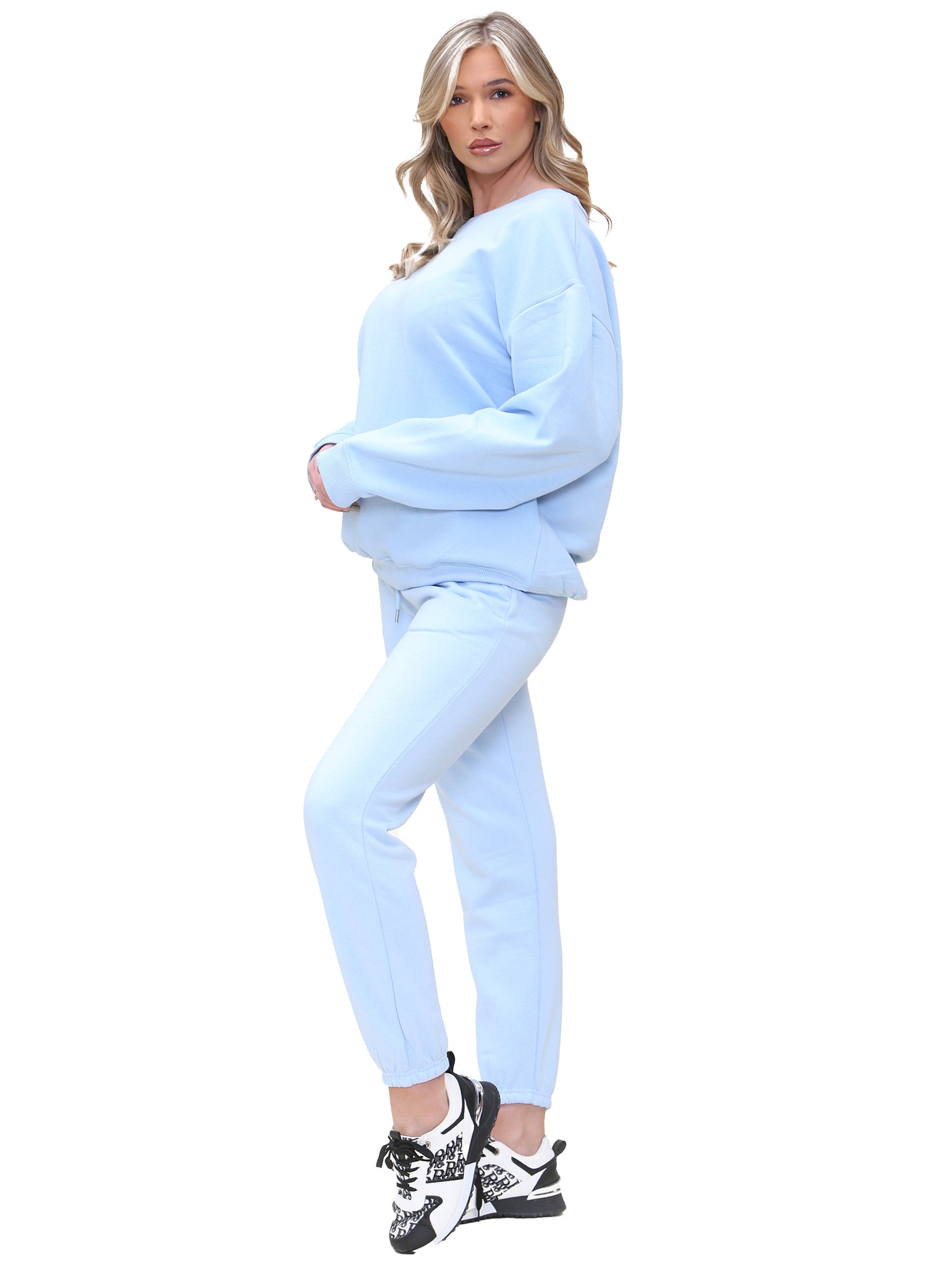 KZLSW132 & KZLJG136 Kruze | Womens Oversized Sweatshirt Tracksuit KRUZE RAWDENIM