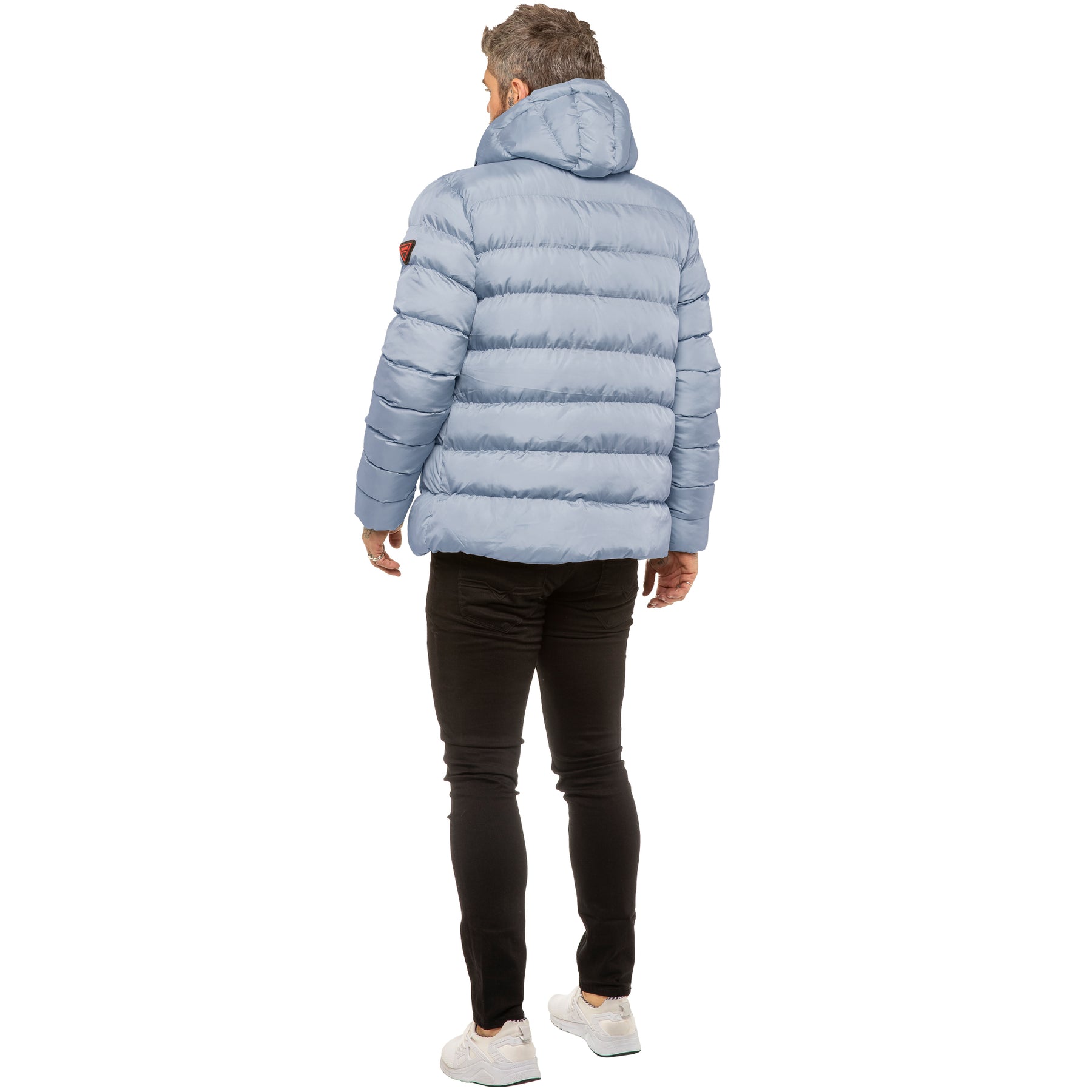 MENS ICON JACKET Icon Mens Puffer Hooded Zip Up Winter Jacket GUEST BRAND RAWDENIM