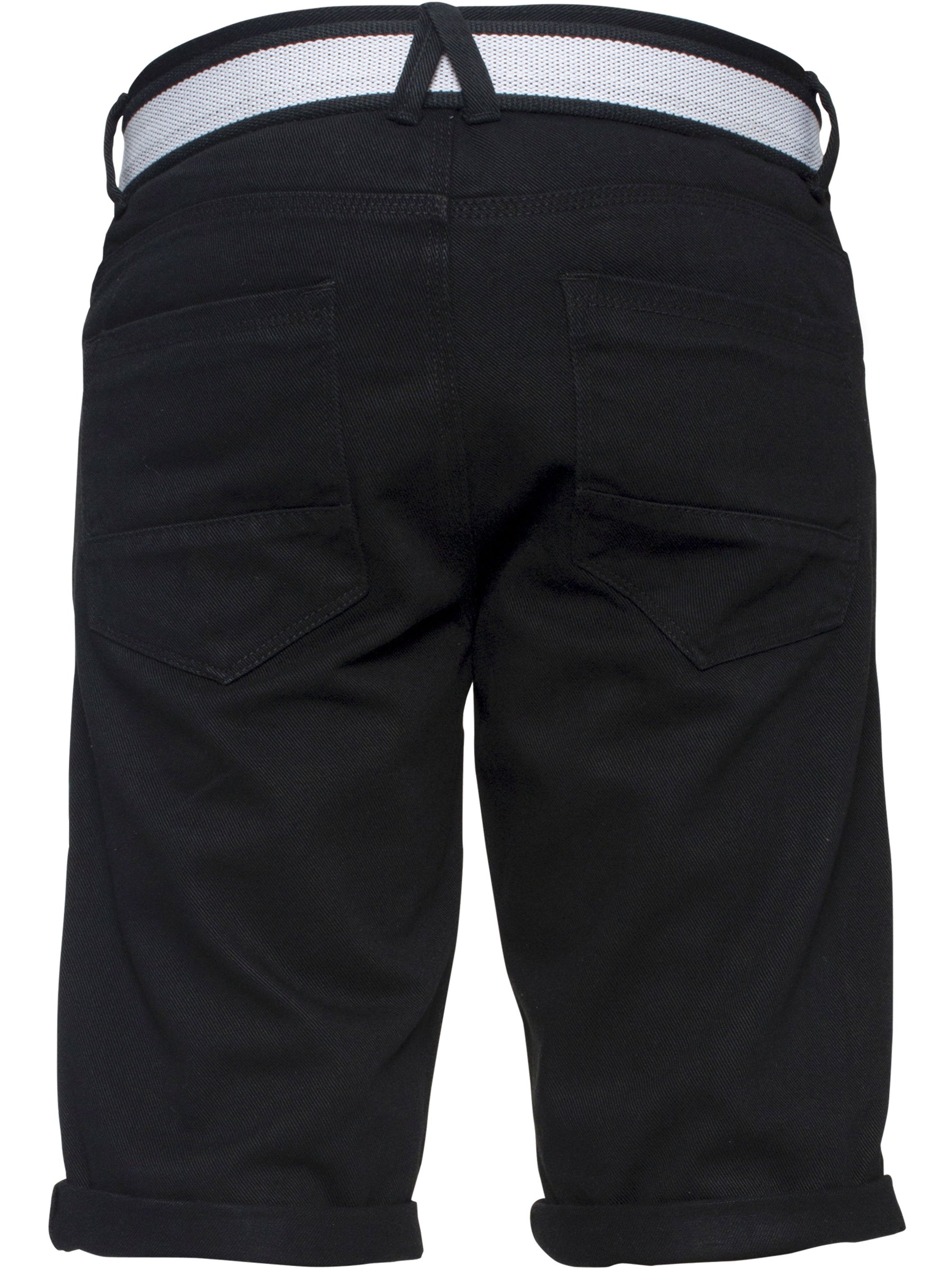 Cassady Shorts Mens APT Dark Blue Slim Fit Denim Shorts | APT Designer Menswear APT RAWDENIM