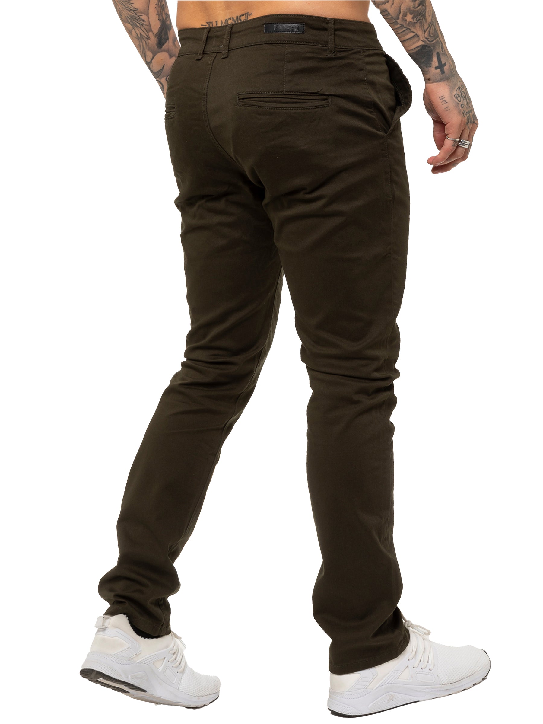 EZ348 Mens Chinos Slim Fit Stretch Jeans | Enzo Designer Menswear ENZO RAWDENIM