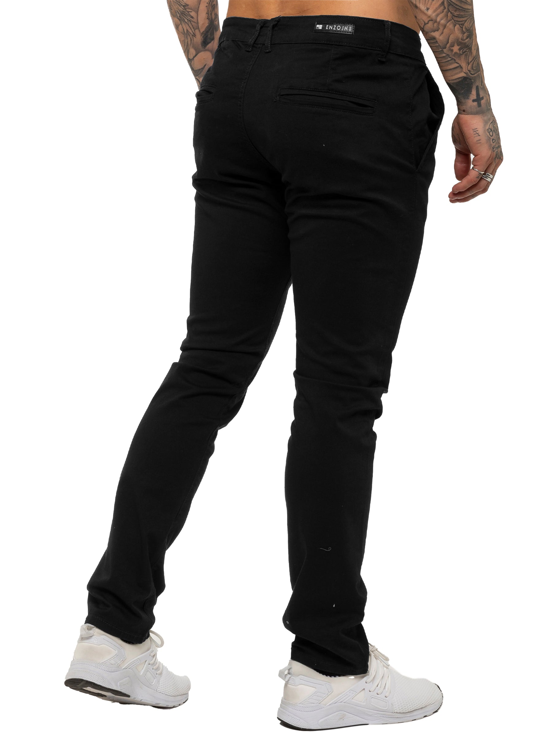 EZ348 Mens Chinos Slim Fit Stretch Jeans | Enzo Designer Menswear ENZO RAWDENIM