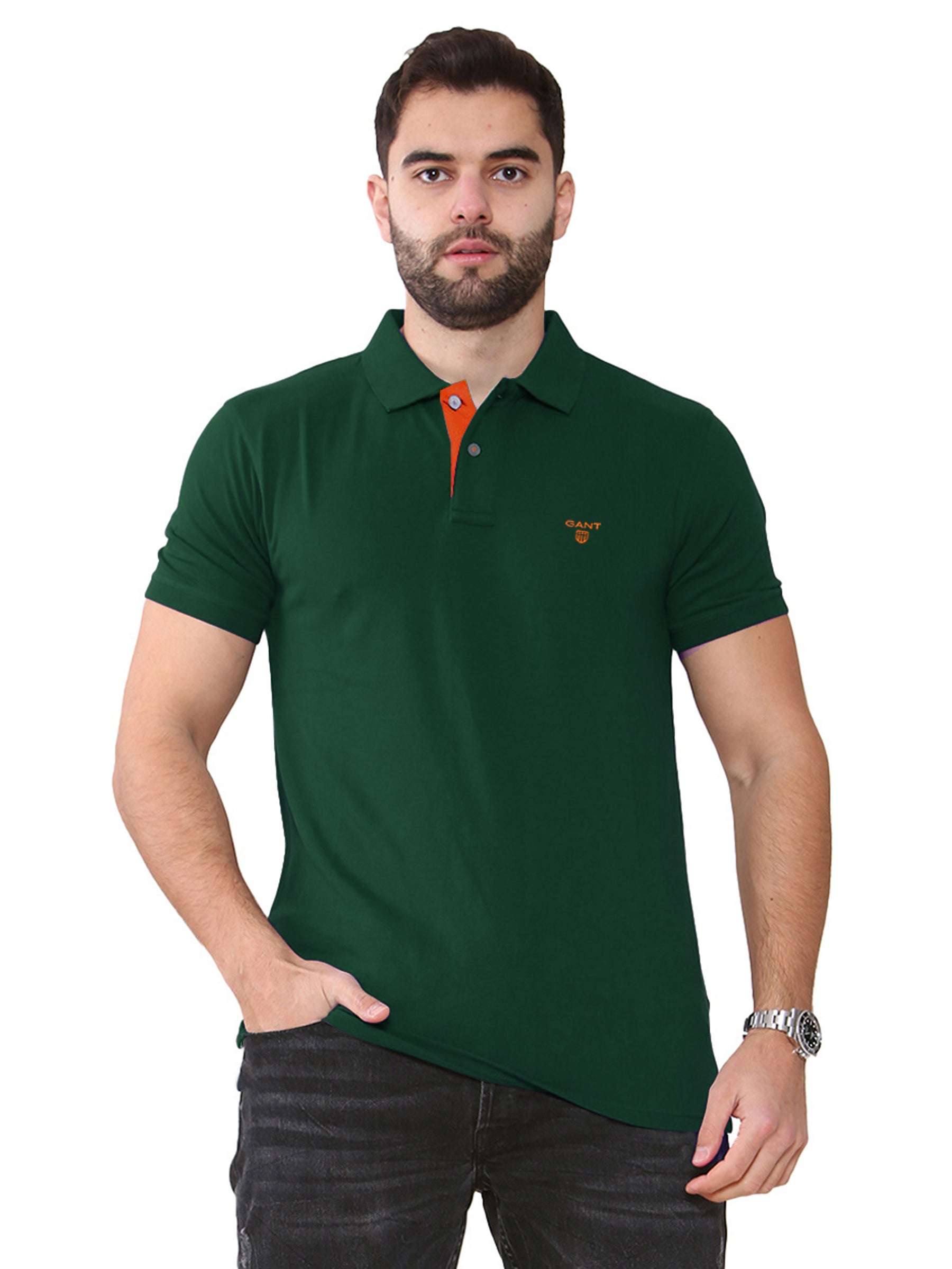 GANT_POLO_CNTR Gant | Mens Contrast Collar Polo Shirt GANT RAWDENIM