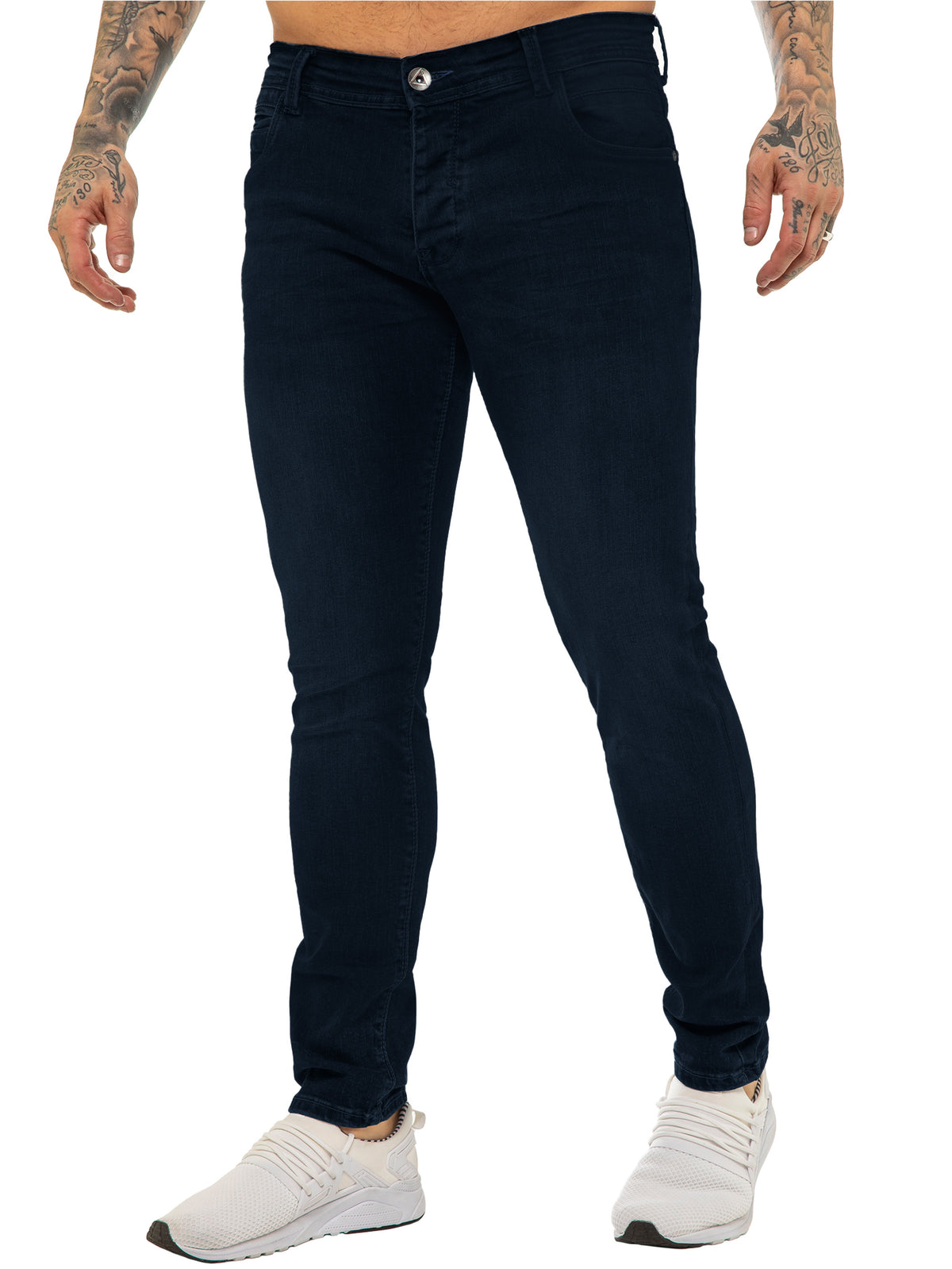 EM624 ETO | Mens Designer Basic Hyperstretch Blue Jeans ETO RAWDENIM