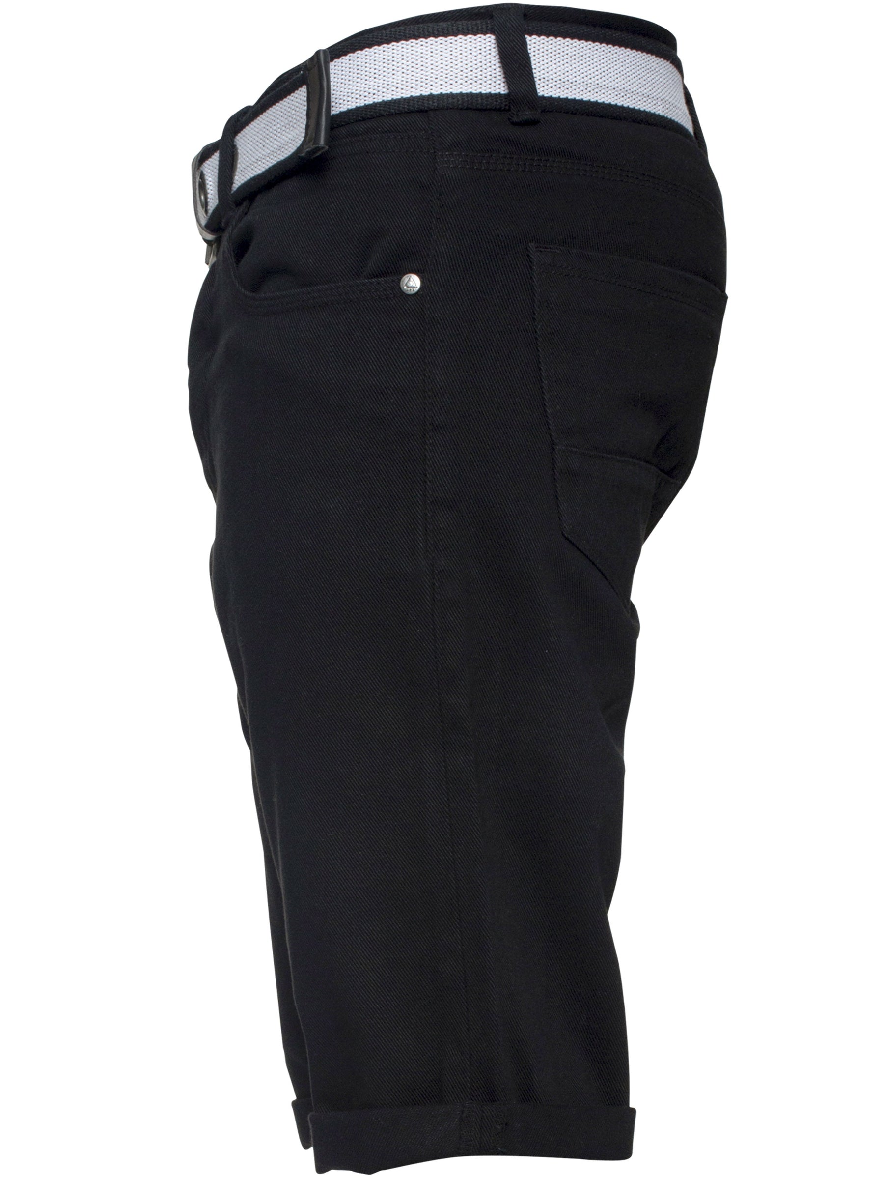 Cassady Shorts Mens APT Dark Blue Slim Fit Denim Shorts | APT Designer Menswear APT RAWDENIM