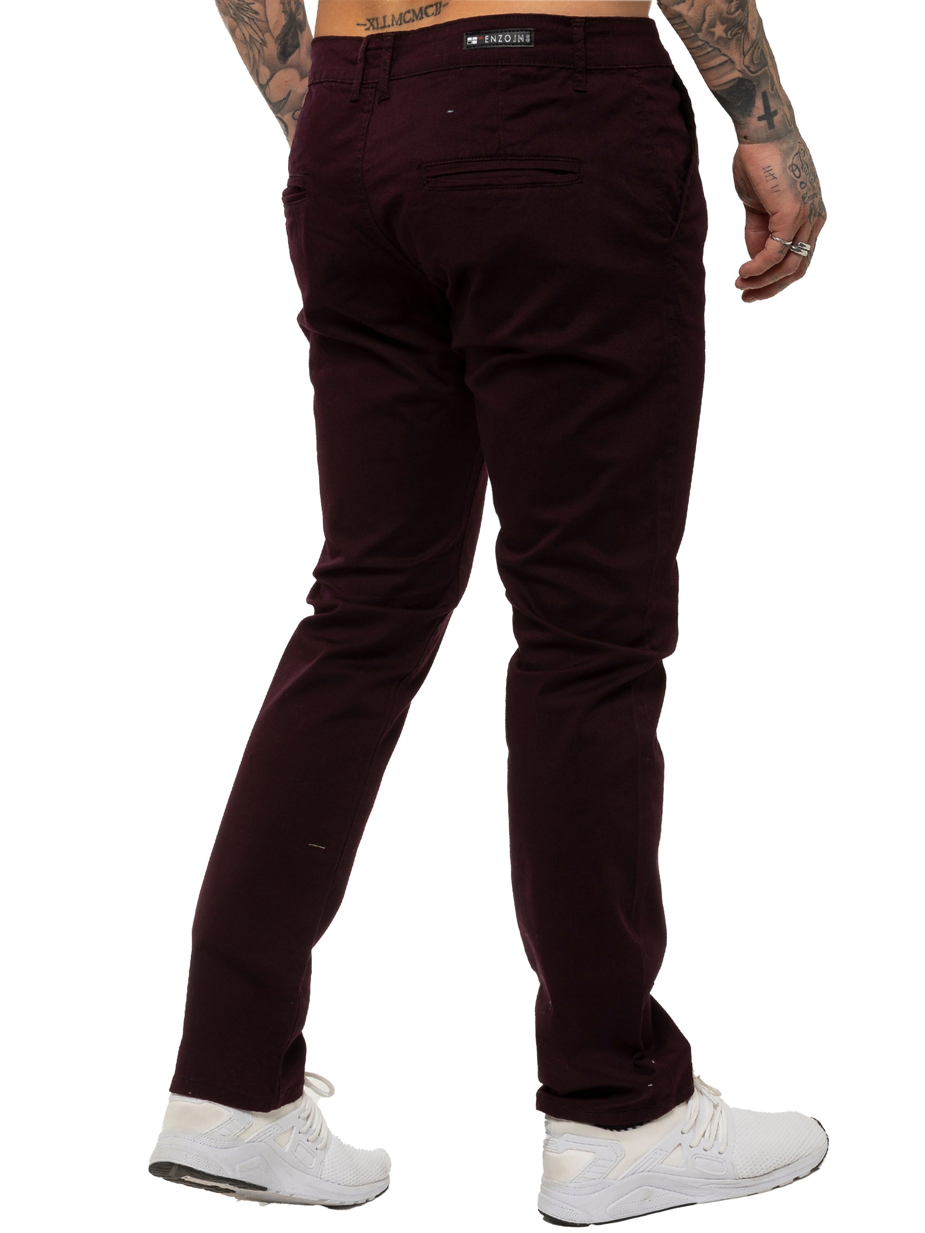 EZ348 Mens Chinos Slim Fit Stretch Jeans | Enzo Designer Menswear ENZO RAWDENIM