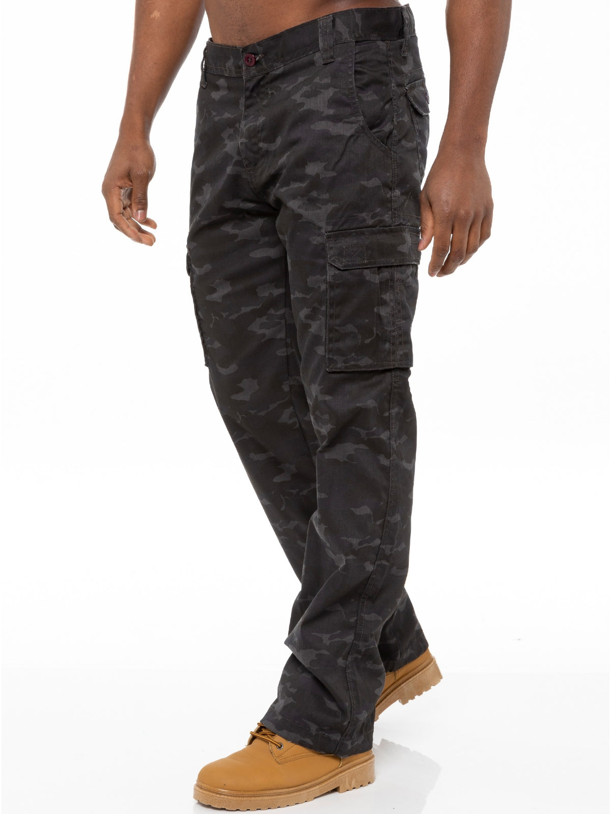 KZ116 Kruze | Mens Combat Cargo Camouflage Trousers KRUZE RAWDENIM