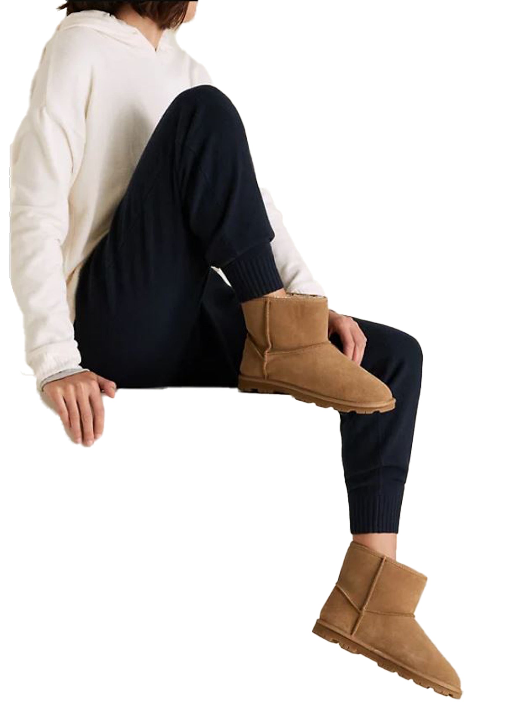 M&S WOMENS BOOTS M&S Womens Suede Boots | Faux Fur Lining GUEST BRAND RAWDENIM