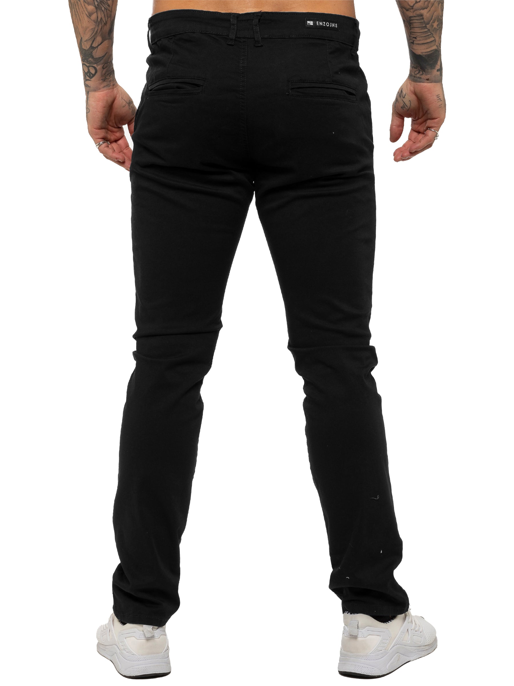 EZ348 Mens Chinos Slim Fit Stretch Jeans | Enzo Designer Menswear ENZO RAWDENIM