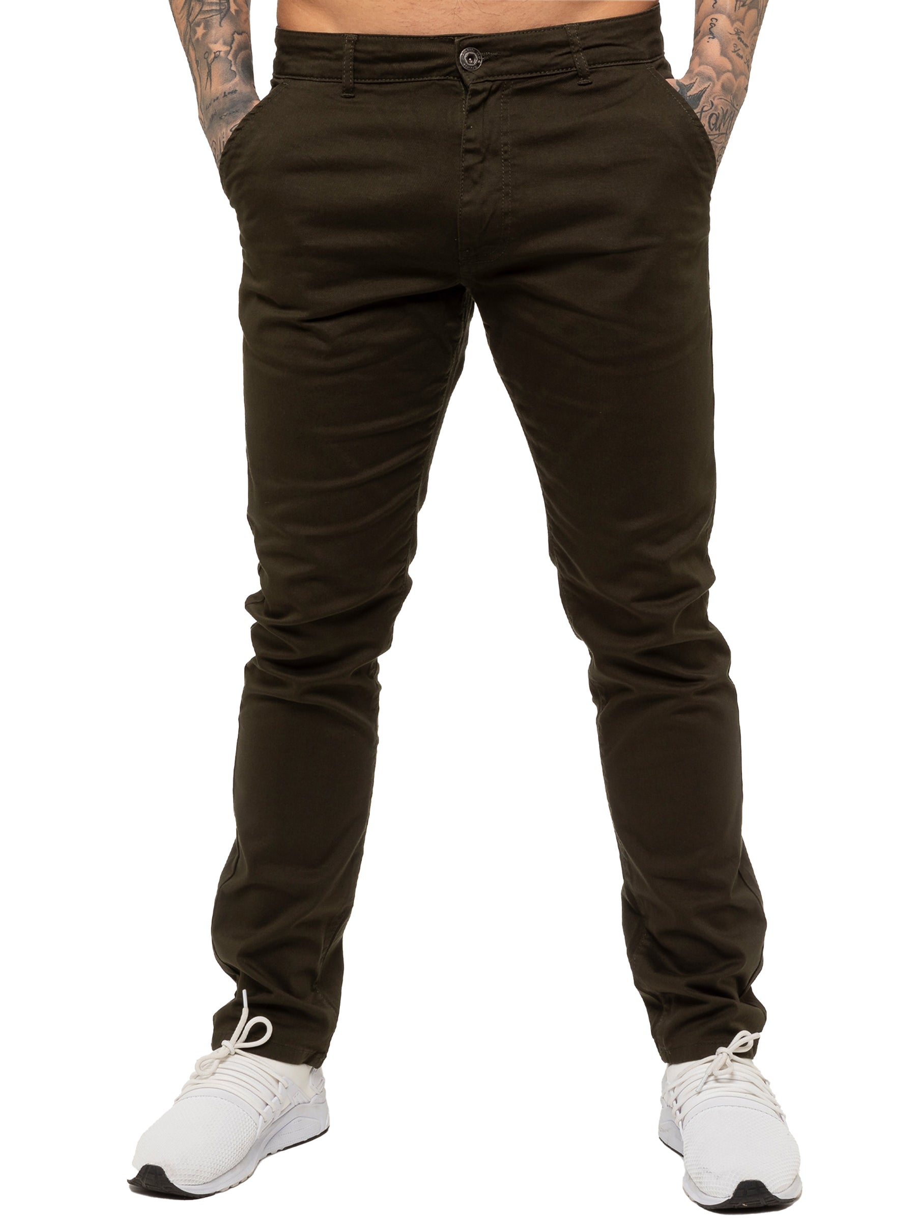 EZ348 Mens Chinos Slim Fit Stretch Jeans | Enzo Designer Menswear ENZO RAWDENIM