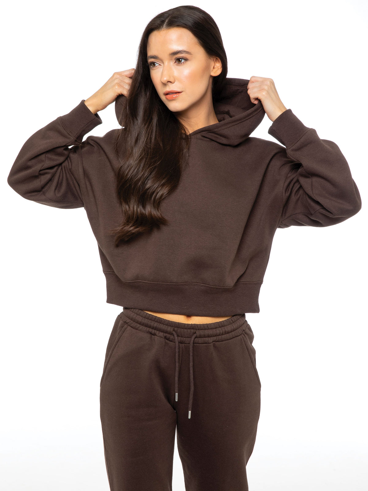 EZLHD588 Womens Cropped Hoodie GUEST BRAND RAWDENIM
