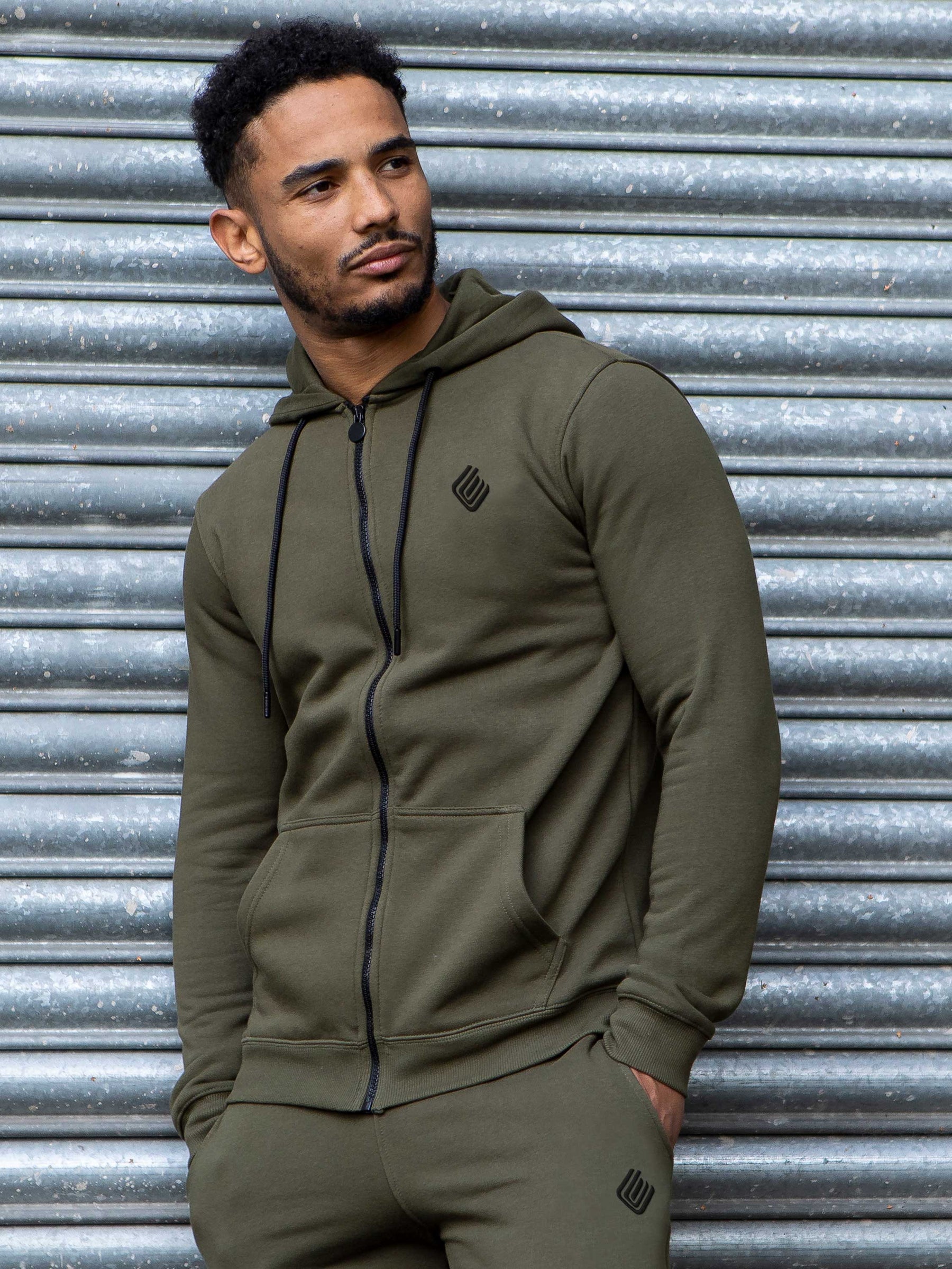 EZHD577 Mens Zip Up Hooded Fleece Tracksuit Top | Enzo Designer Menswear ENZO RAWDENIM