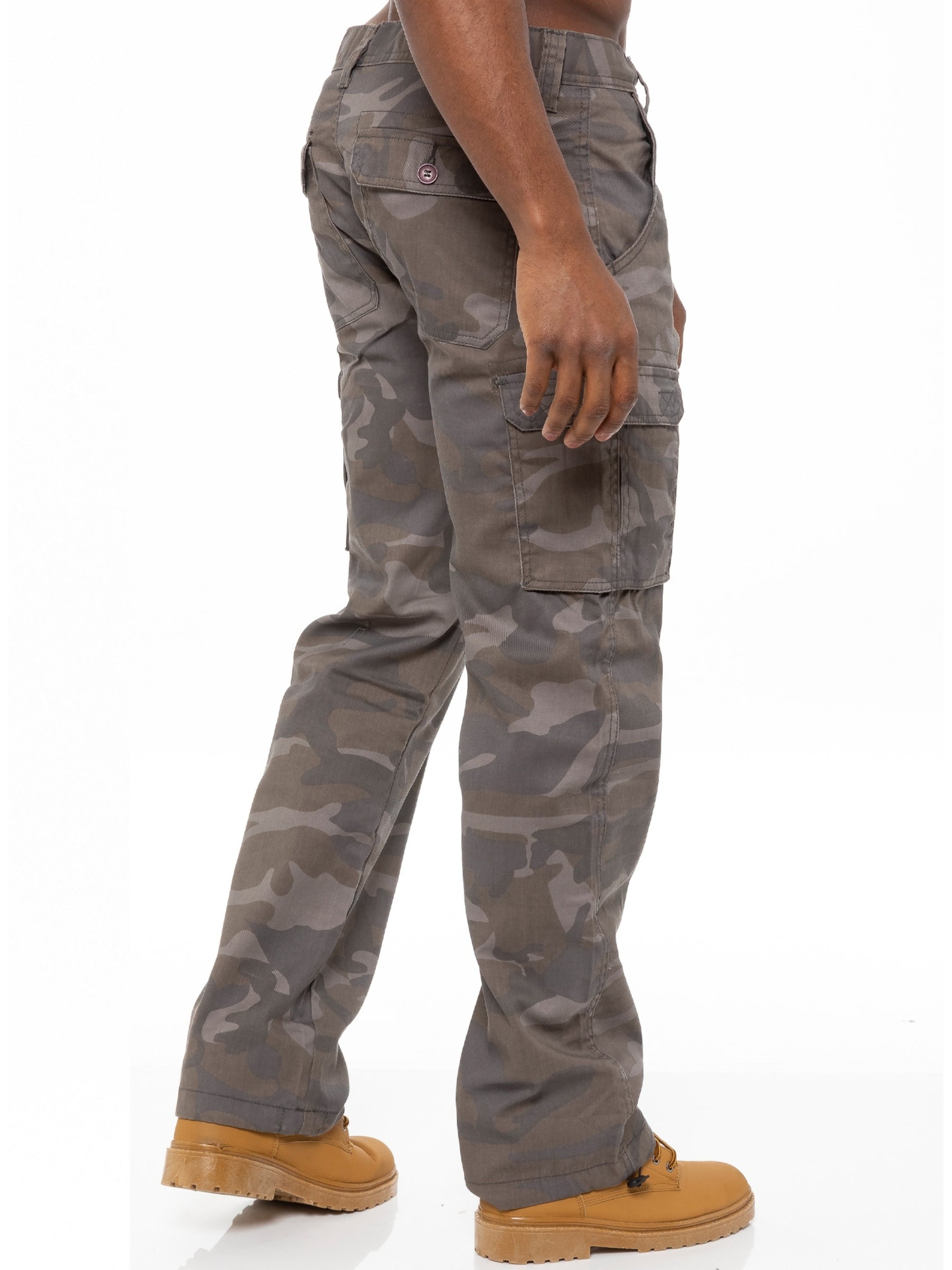 KZ116 Kruze | Mens Combat Cargo Camouflage Trousers KRUZE RAWDENIM