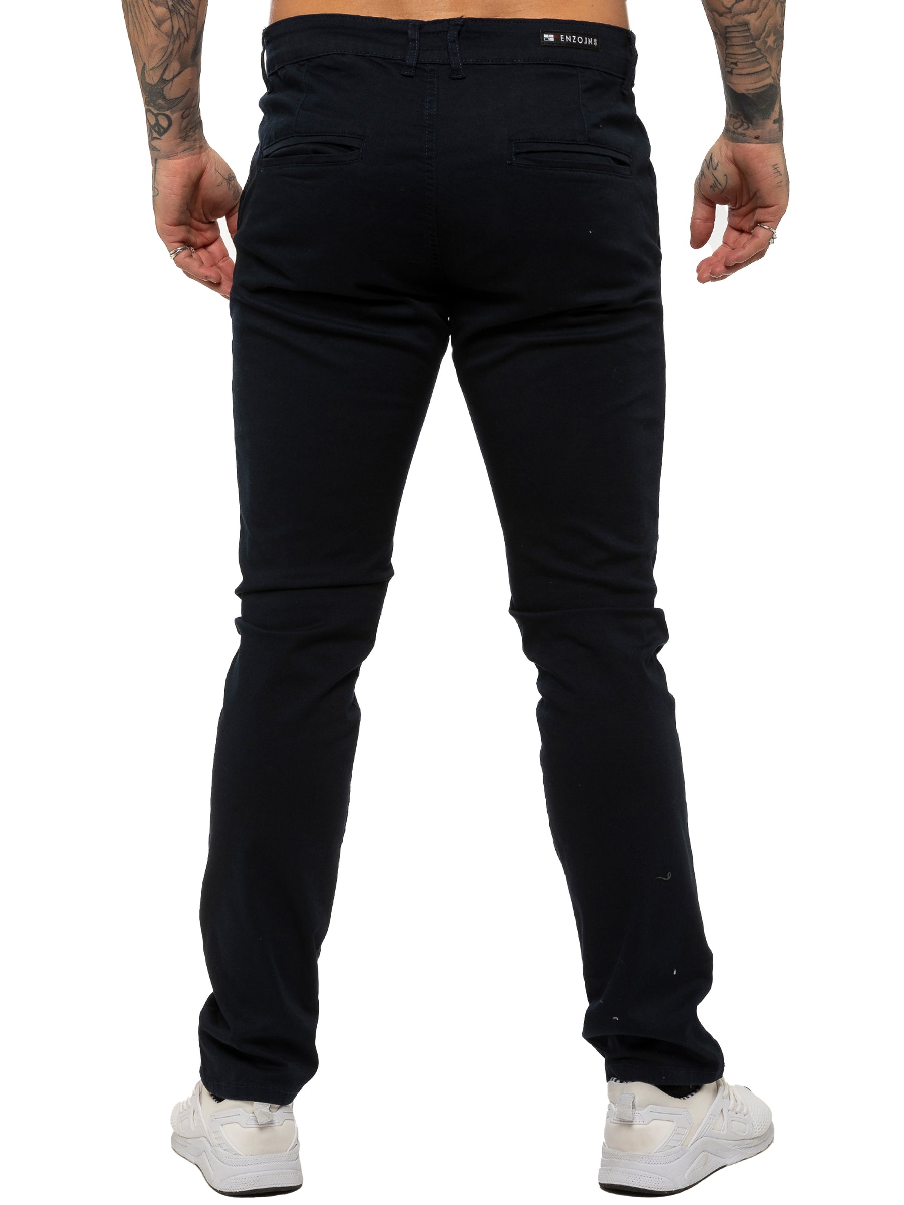 EZ348 Mens Chinos Slim Fit Stretch Jeans | Enzo Designer Menswear ENZO RAWDENIM