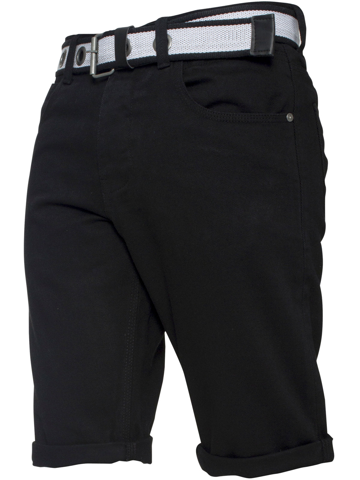 Cassady Shorts Mens APT Dark Blue Slim Fit Denim Shorts | APT Designer Menswear APT RAWDENIM