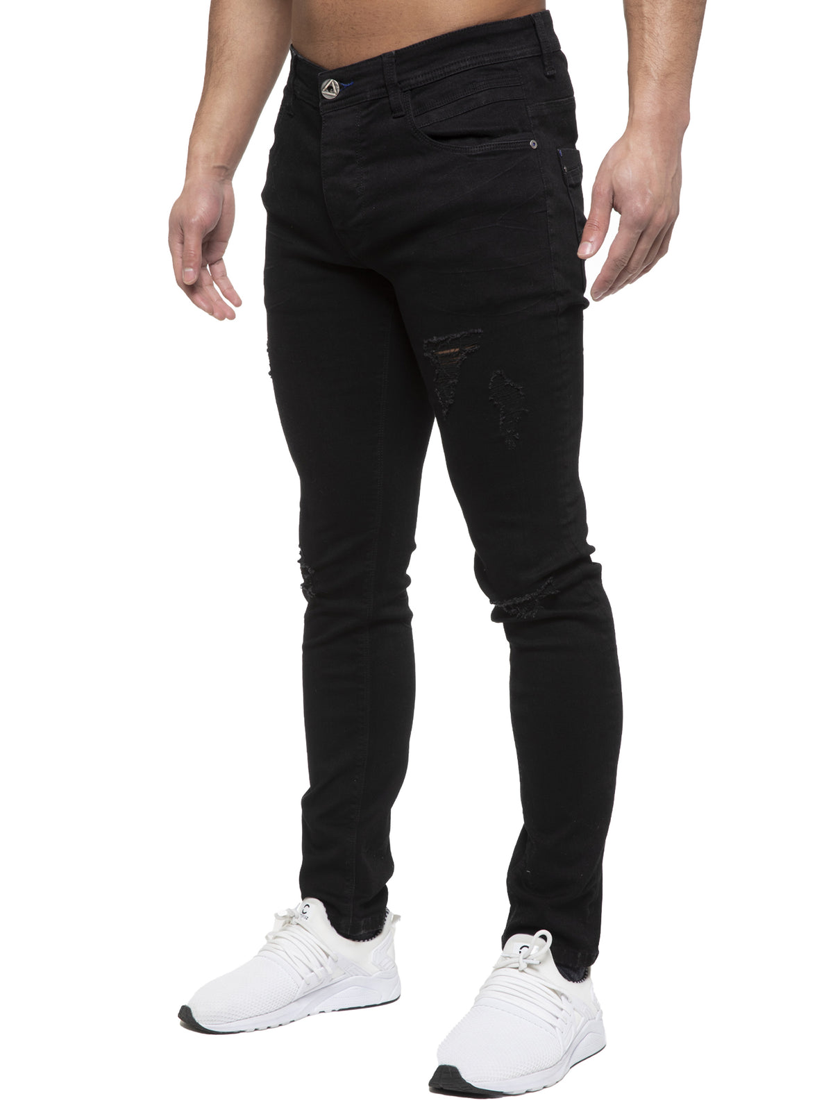 EM625 ETO | Mens Designer Hyperstretch Skinny Fit Distressed Jeans ETO RAWDENIM