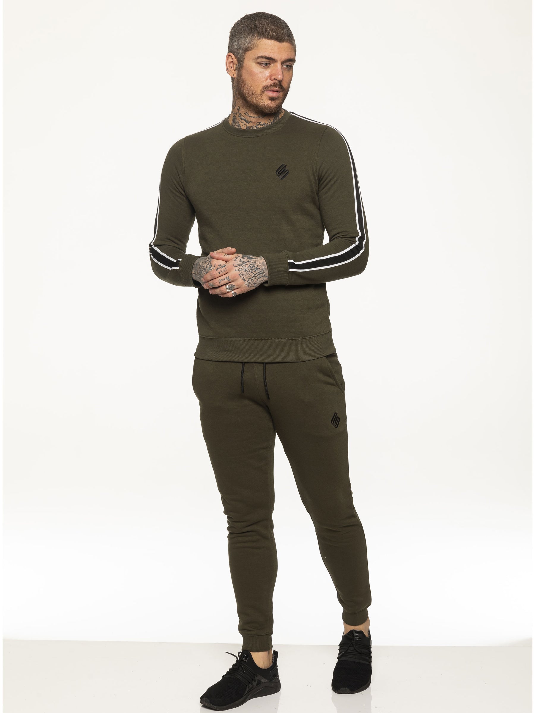 EZSW580 Mens Crew Neck Designer Sweatshirt | Enzo Designer Menswear ENZO RAWDENIM