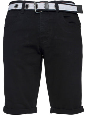 Cassady Shorts Mens APT Dark Blue Slim Fit Denim Shorts | APT Designer Menswear APT RAWDENIM