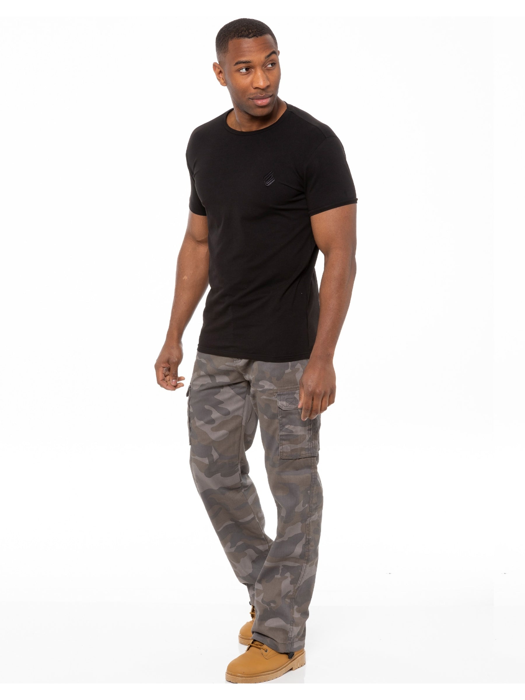 KZ116 Kruze | Mens Combat Cargo Camouflage Trousers KRUZE RAWDENIM