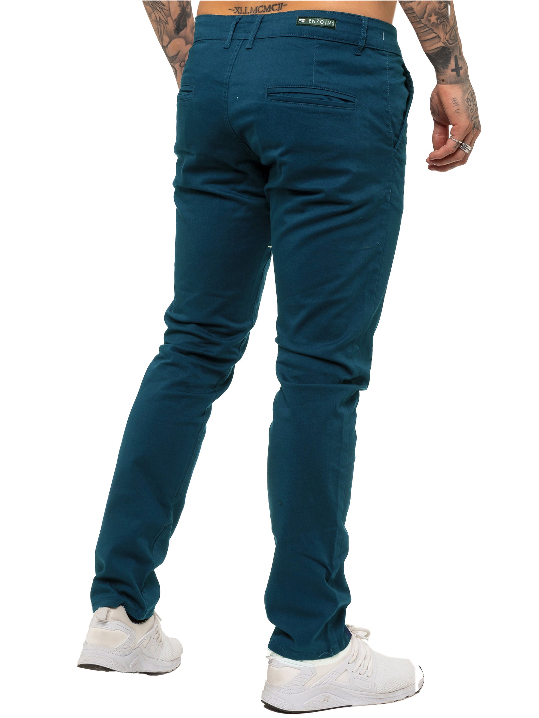 EZ348 Mens Chinos Slim Fit Stretch Jeans | Enzo Designer Menswear ENZO RAWDENIM