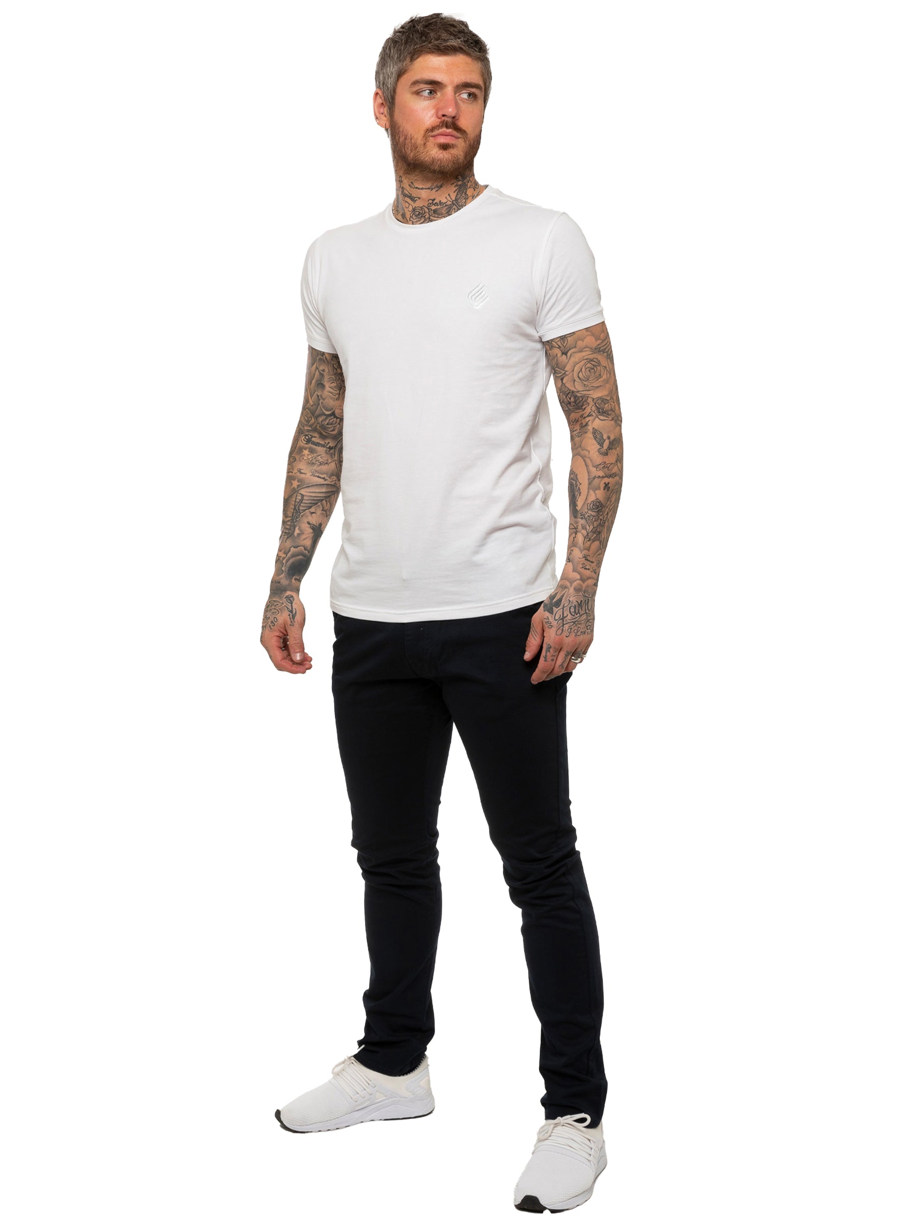EZ348 Mens Chinos Slim Fit Stretch Jeans | Enzo Designer Menswear ENZO RAWDENIM