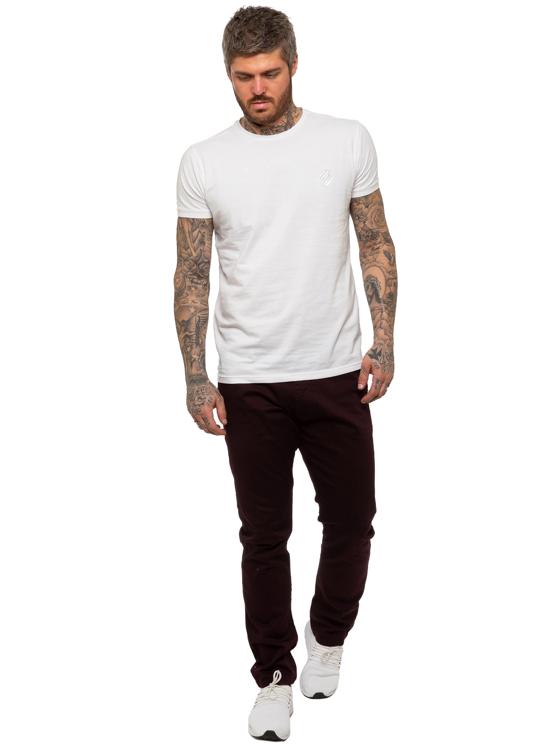 EZ348 Mens Chinos Slim Fit Stretch Jeans | Enzo Designer Menswear ENZO RAWDENIM