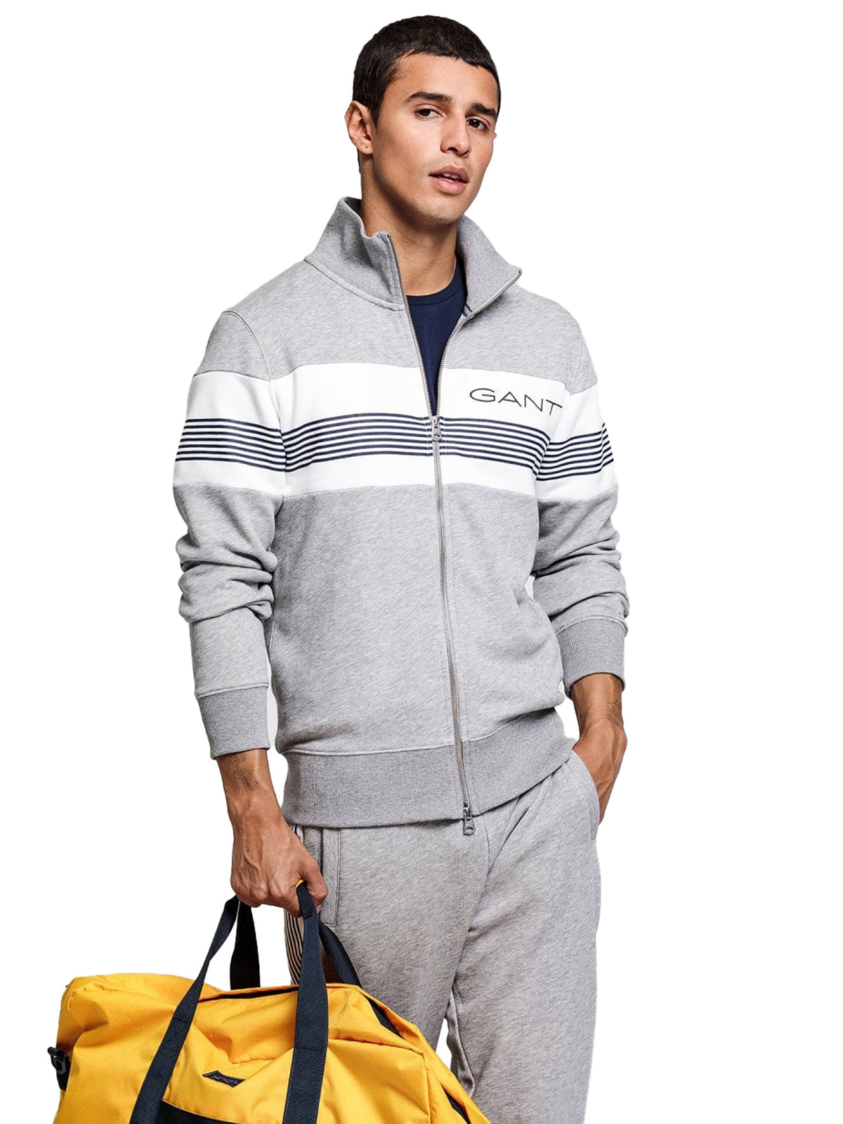 GANT_ZIPPER Gant | Mens Zip Through Sweatshirt GANT RAWDENIM