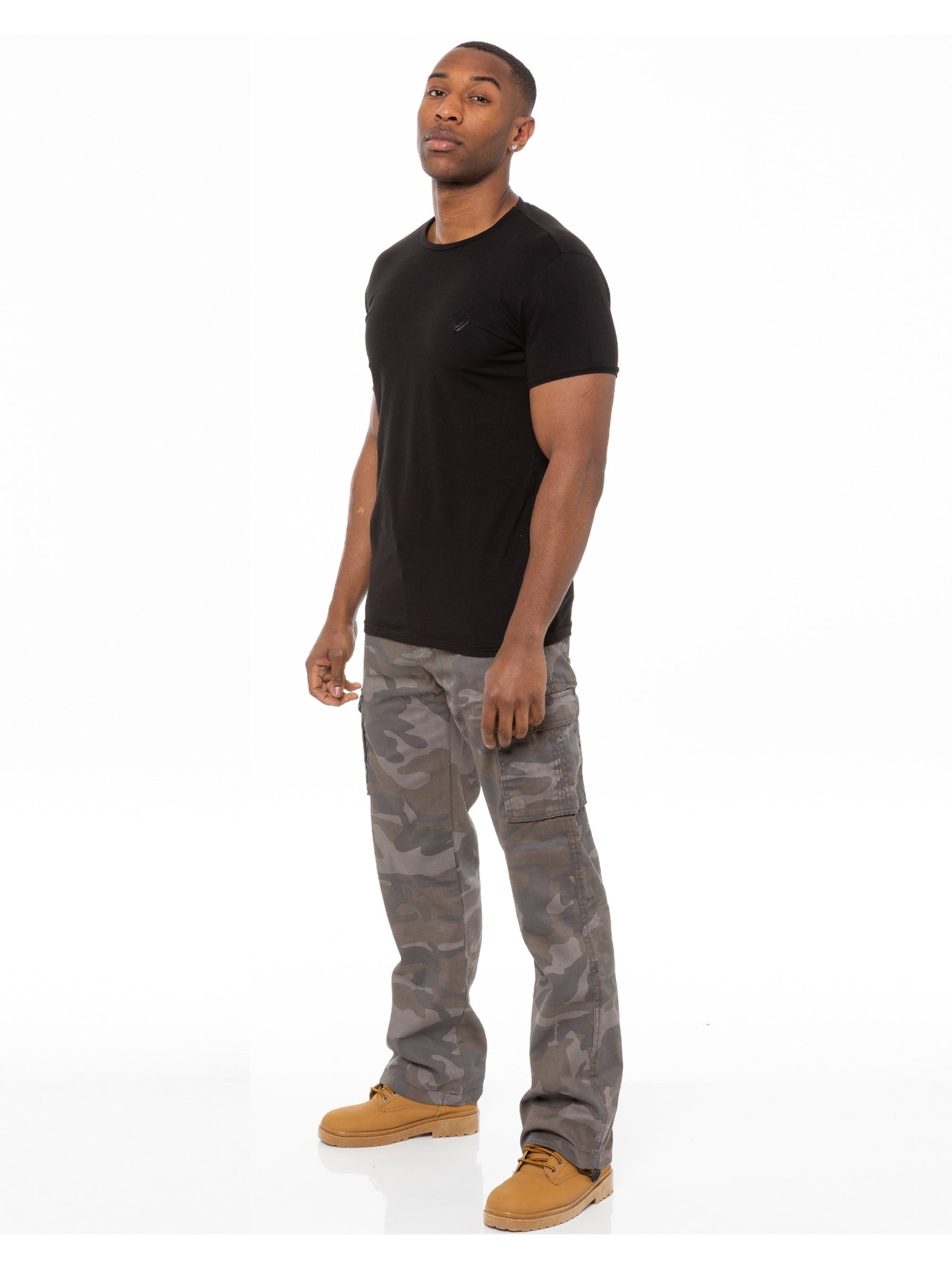 KZ116 Kruze | Mens Combat Cargo Camouflage Trousers KRUZE RAWDENIM