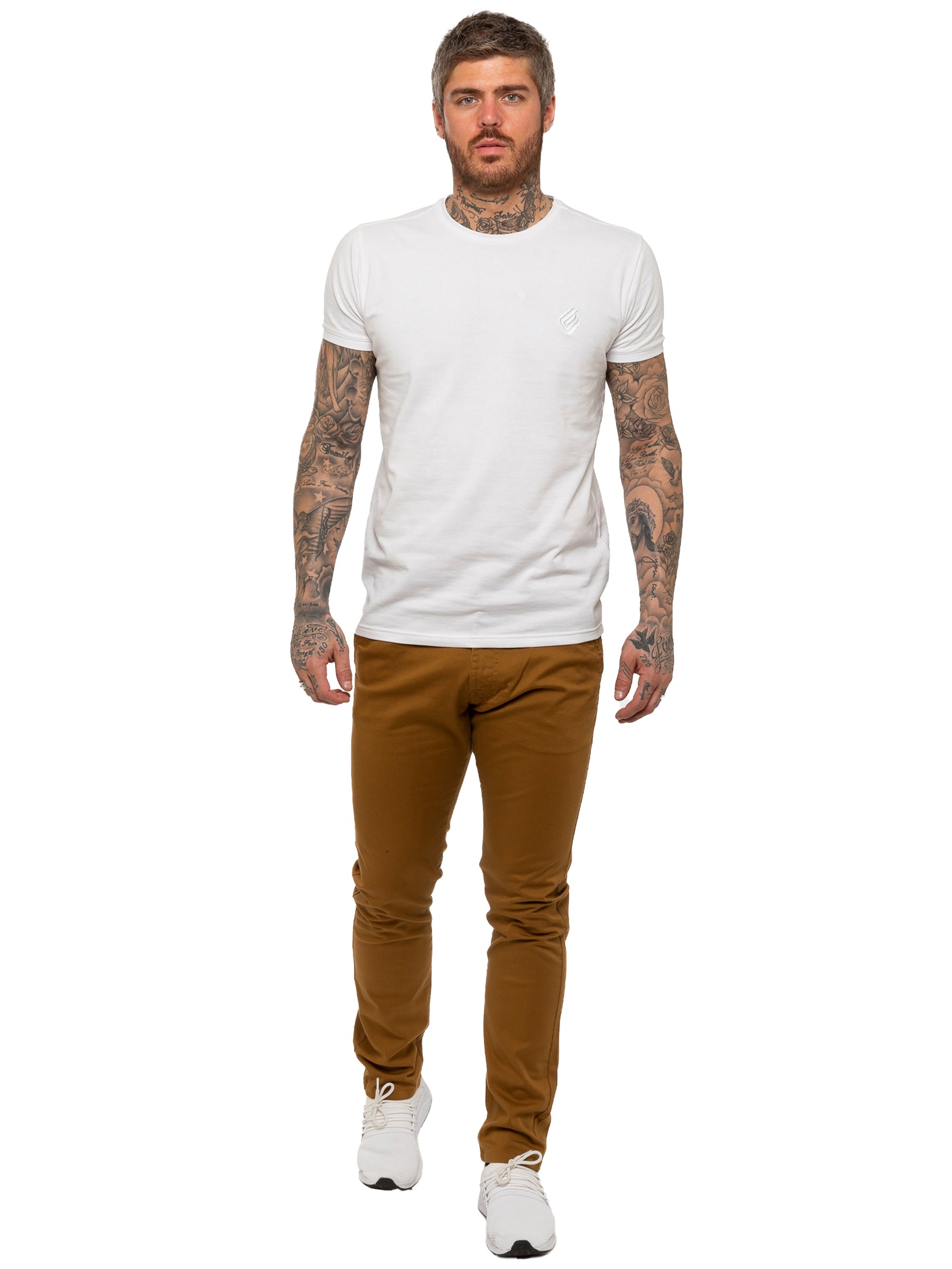 EZ348 Mens Chinos Slim Fit Stretch Jeans | Enzo Designer Menswear ENZO RAWDENIM