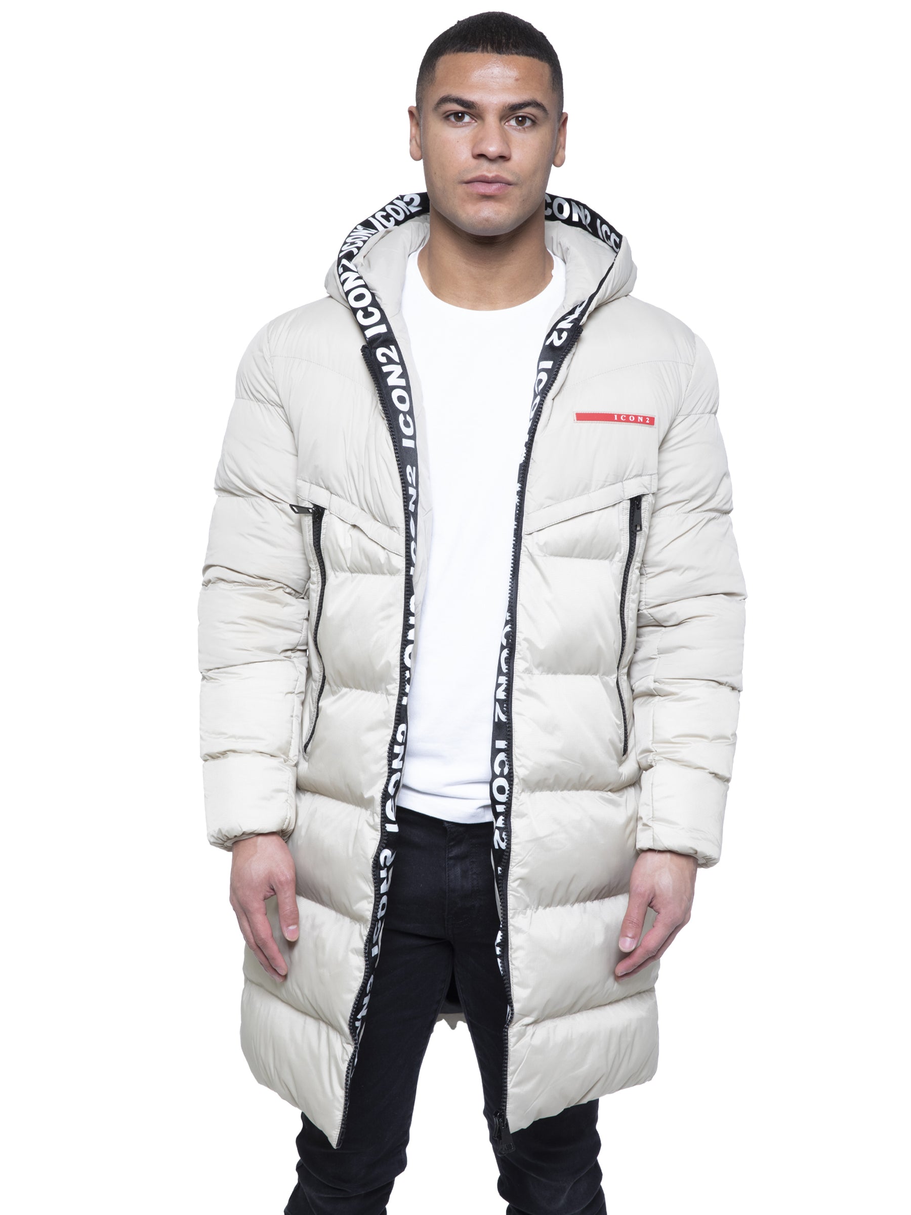 ICON LONG JACKET Icon Mens Puffer Long Jacket GUEST BRAND RAWDENIM