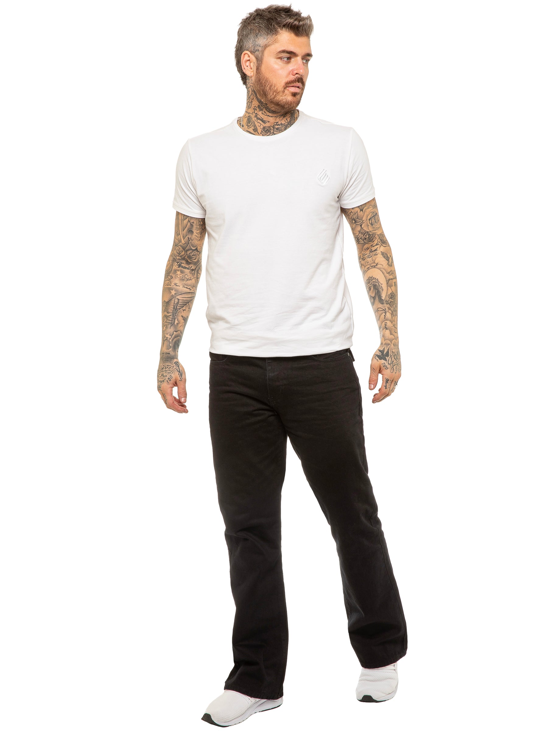 KZ115 Kruze | Mens Bootcut Wide Leg Denim Jeans KRUZE RAWDENIM