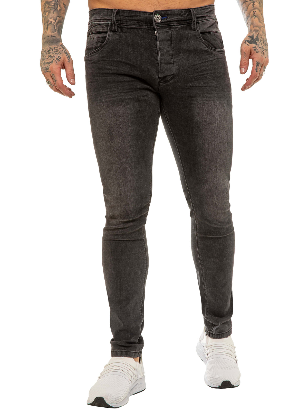 EM624 ETO | Mens Designer Basic Hyperstretch Blue Jeans ETO RAWDENIM