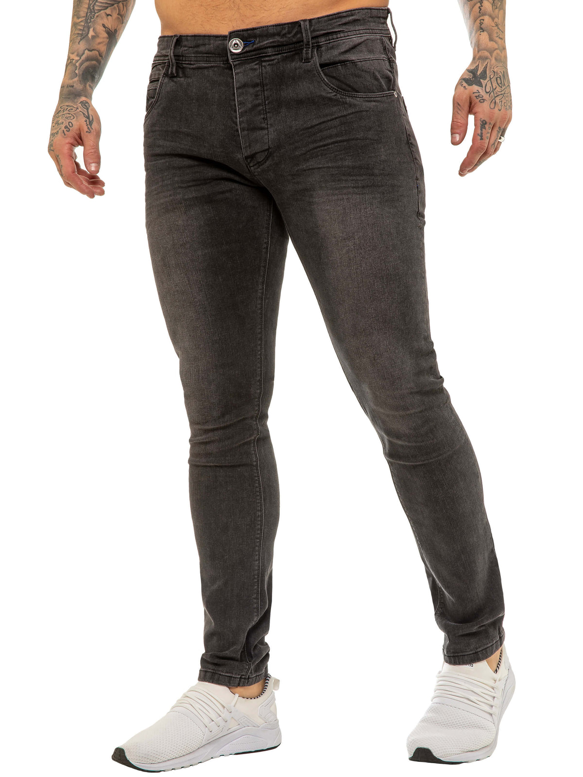 EM624 ETO | Mens Designer Basic Hyperstretch Blue Jeans ETO RAWDENIM